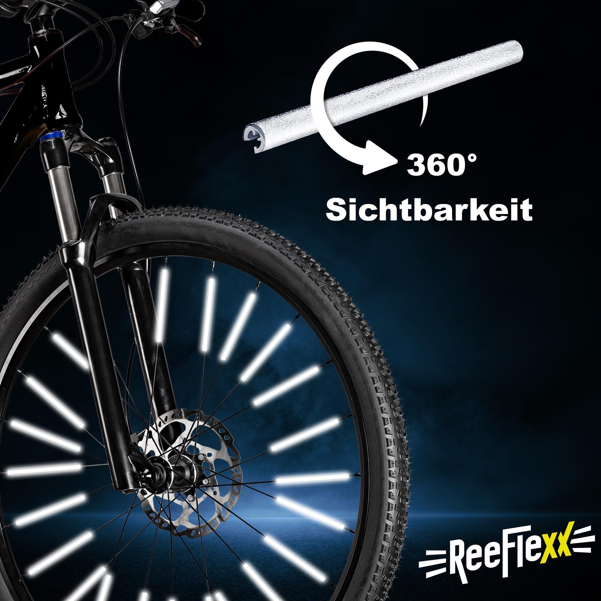 ReeFlexx®-Speichenreflektoren, Silber, 36 Stück