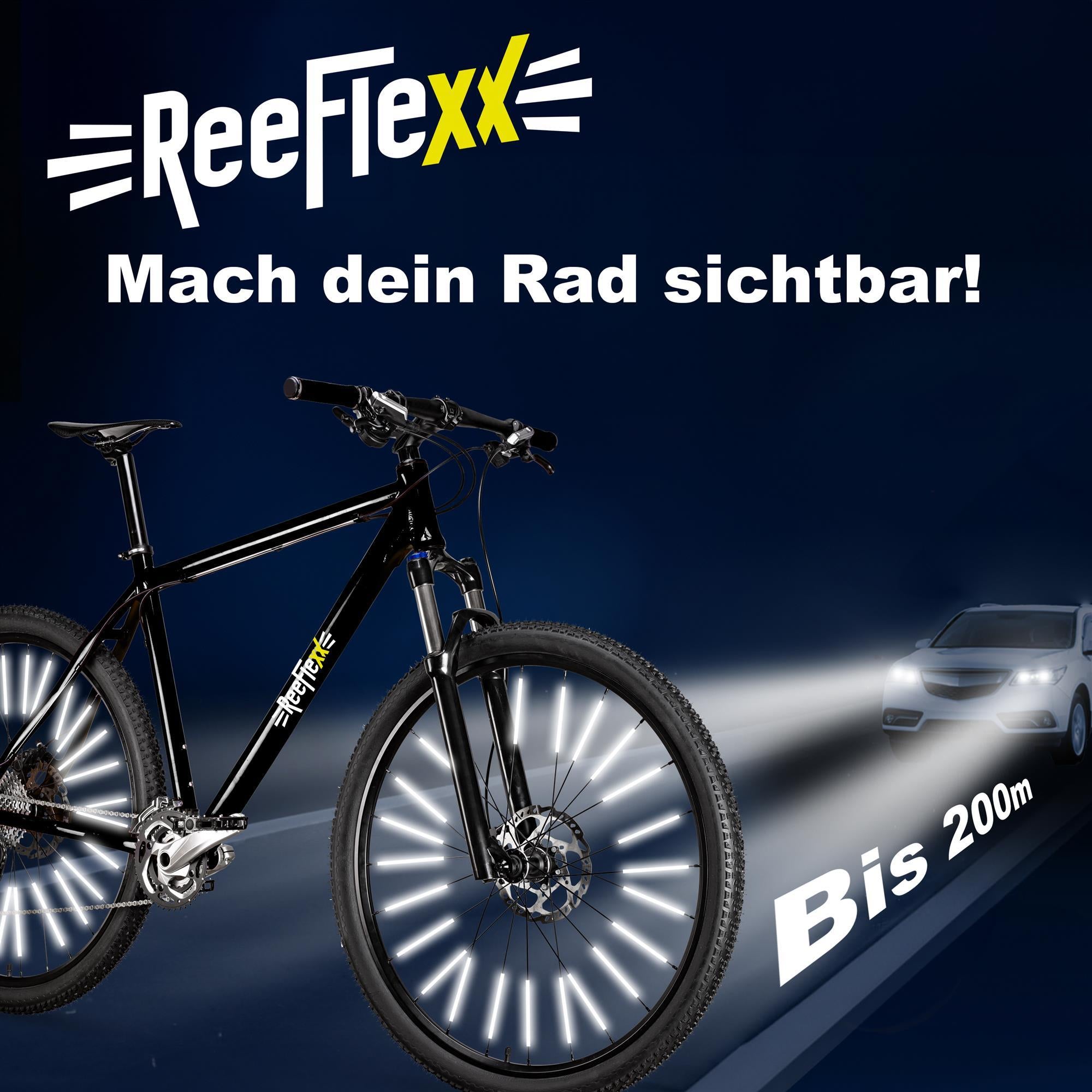 ReeFlexx®-Speichenreflektoren, Silber, 12 Stück