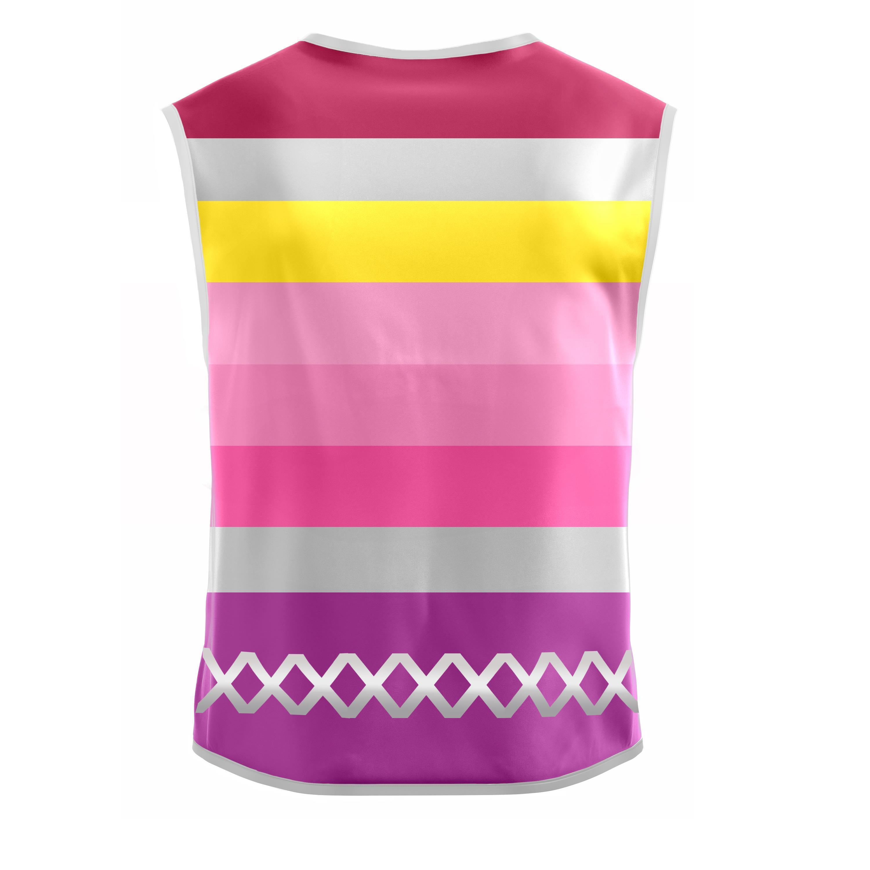 Pink Stripes - Damenwarnweste