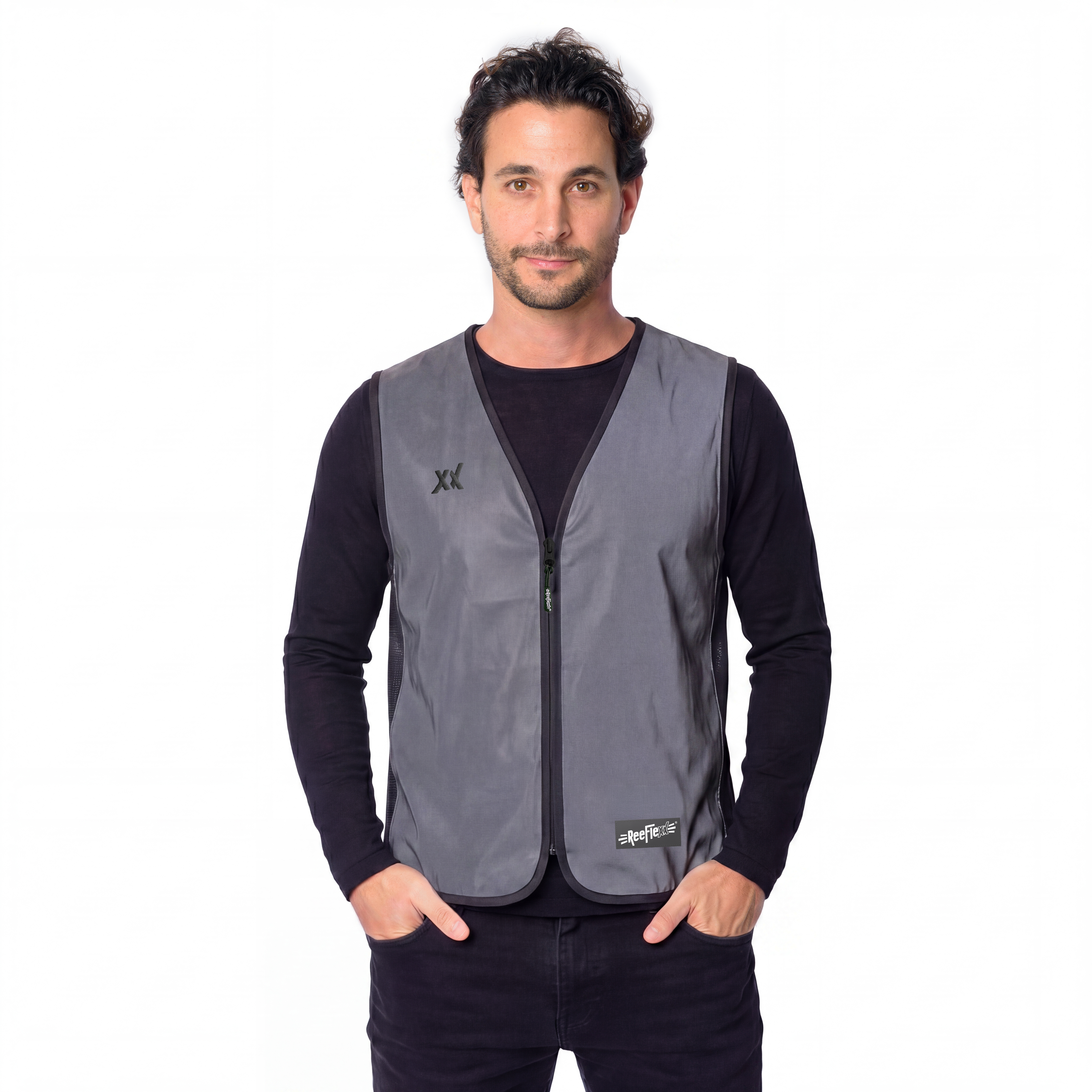 Anthracite Glow - Herrenwarnweste