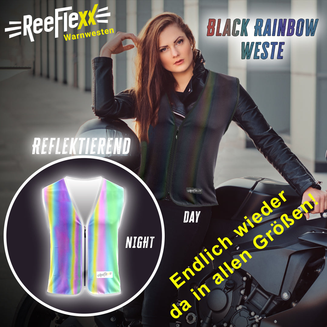 Black Rainbow - Damenwarnweste