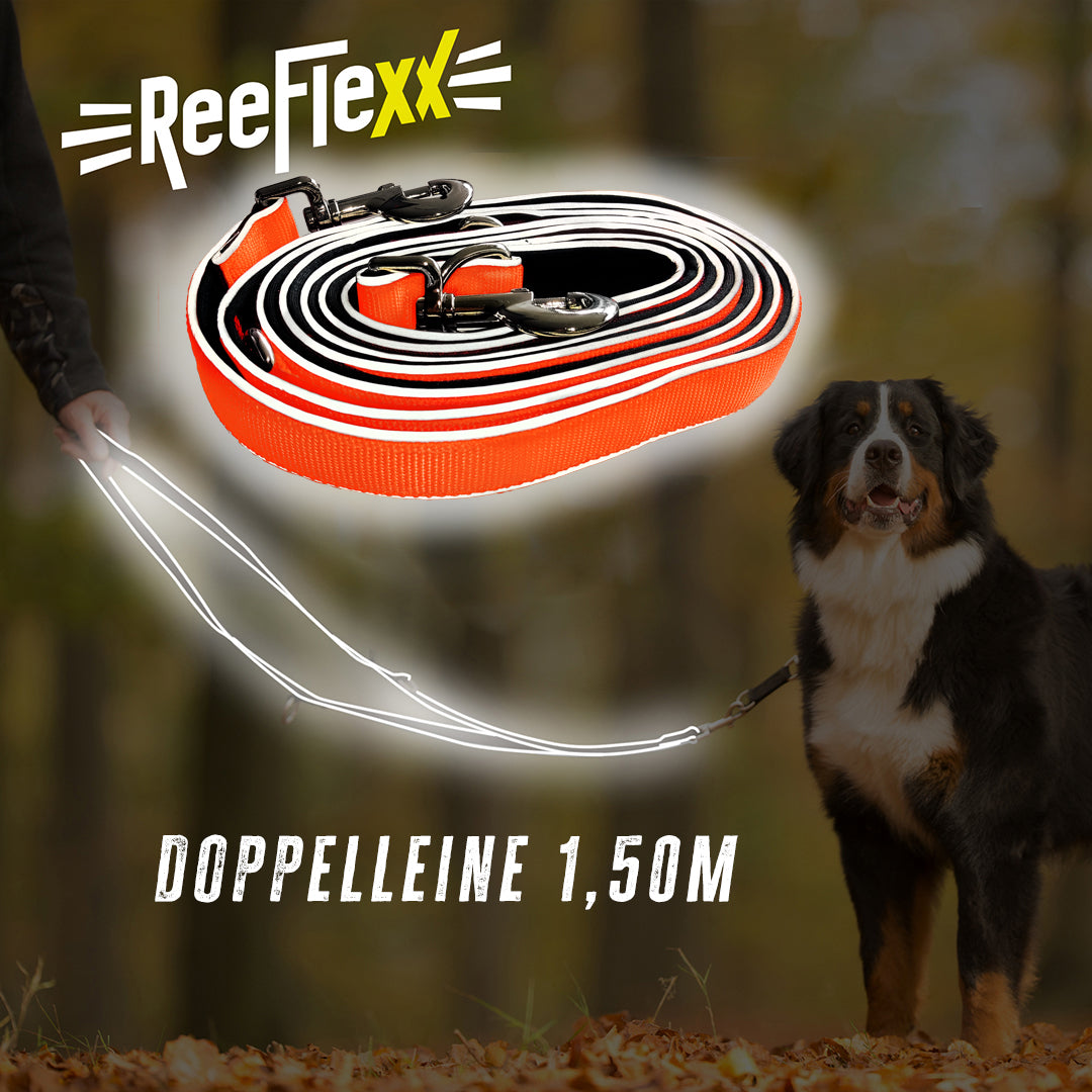 Hundeleine - Dog Leash - Neon Orange