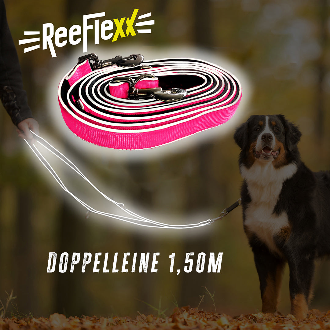 3 Meter Hundeleine - Dog Leash - Neon Pink