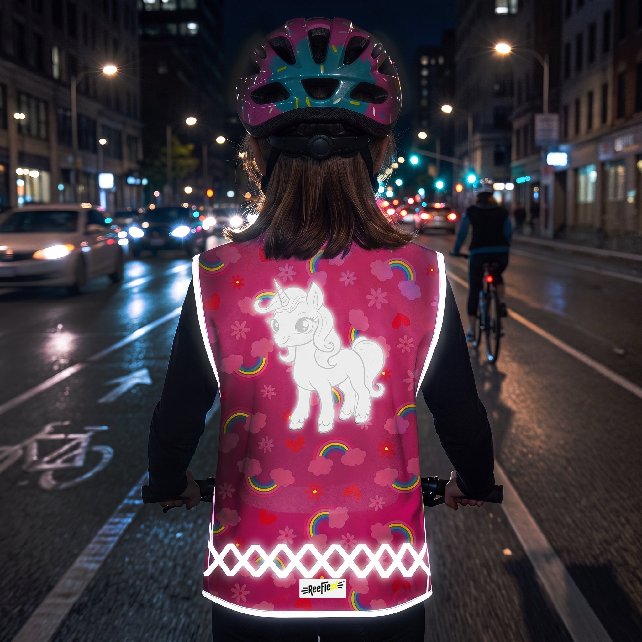 Pink Unicorn - Kinderwarnweste