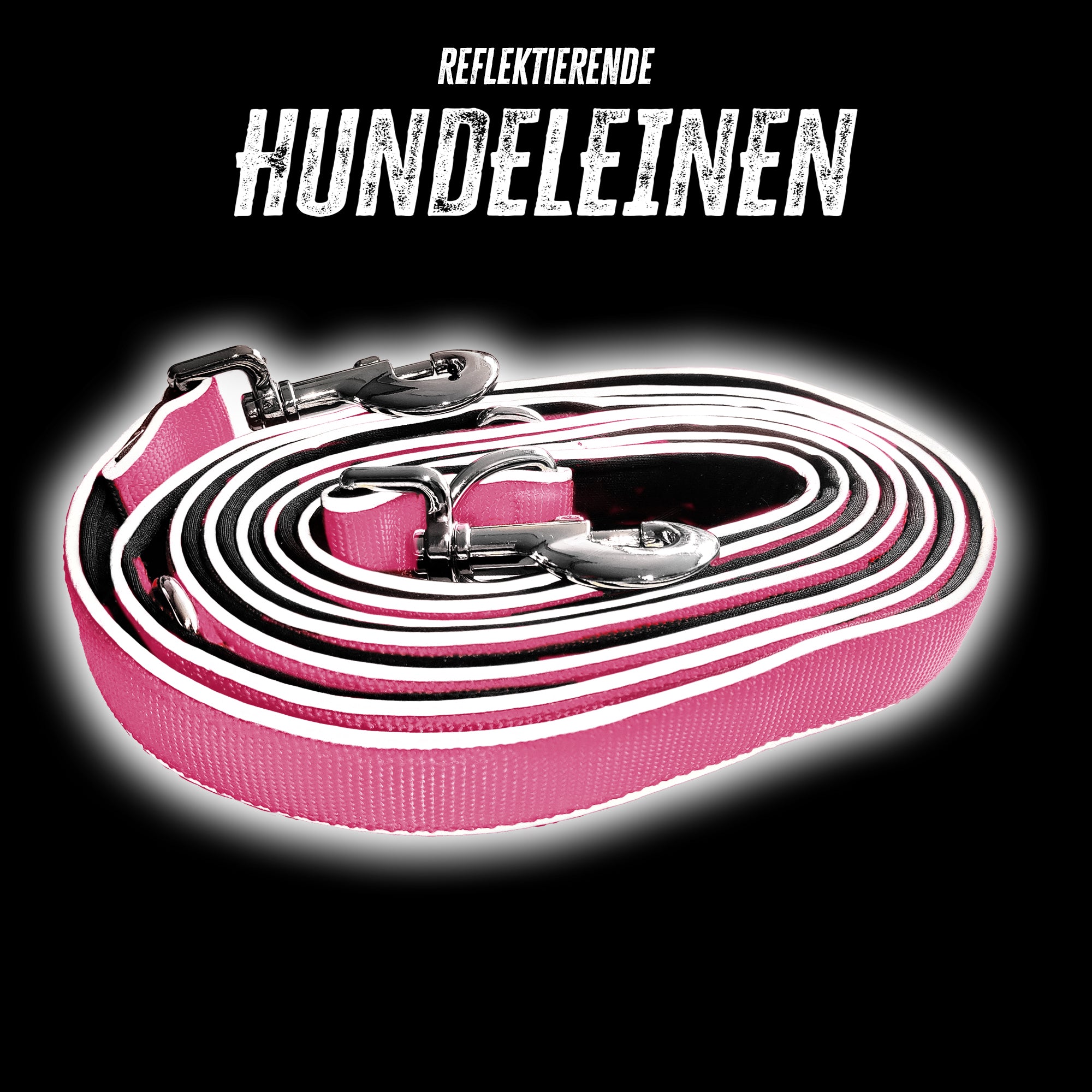 Hundeleine - Dog Leash - Neon Pink