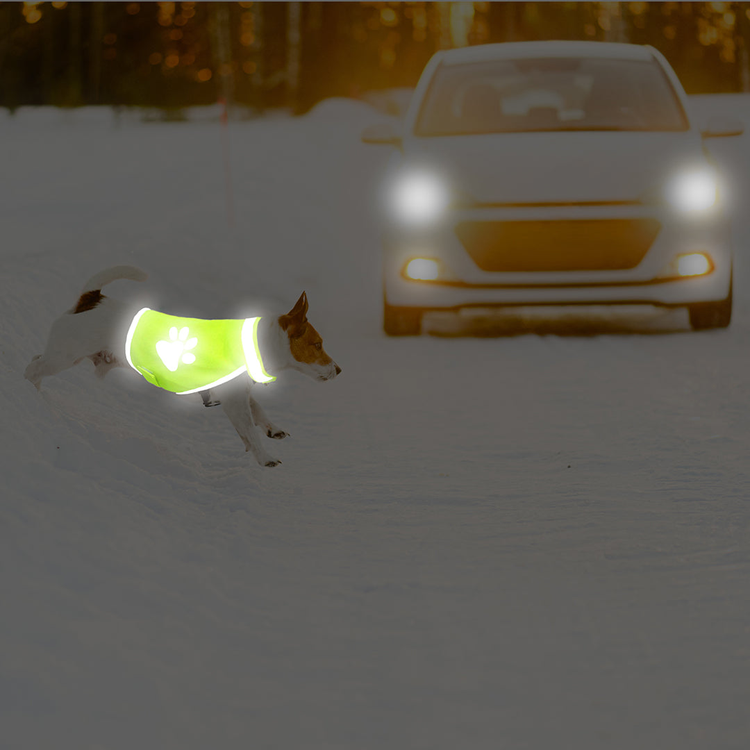 Hundewarnweste - Neon Gelb - Größe S