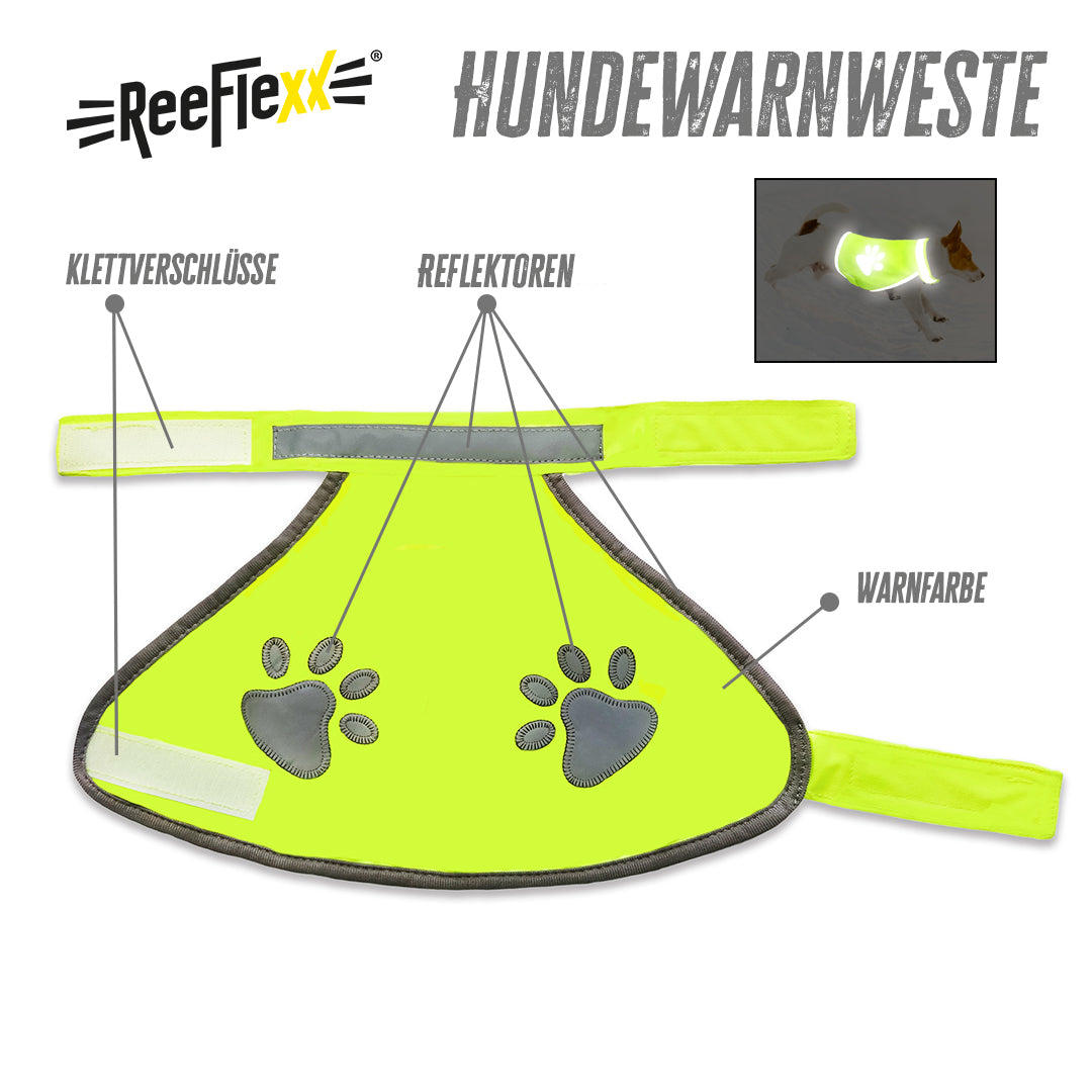Hundewarnweste - Neon Gelb - Größe S