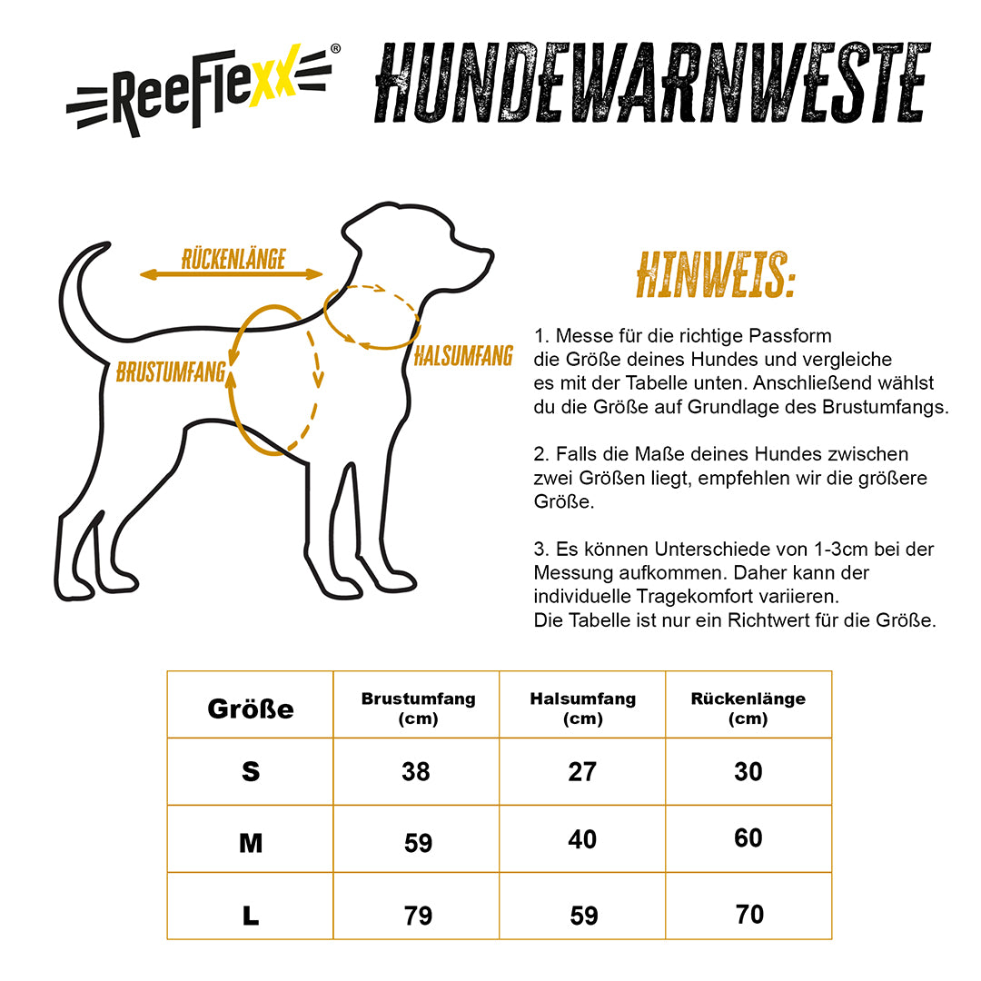 Hundewarnweste - Neon Gelb - Größe S