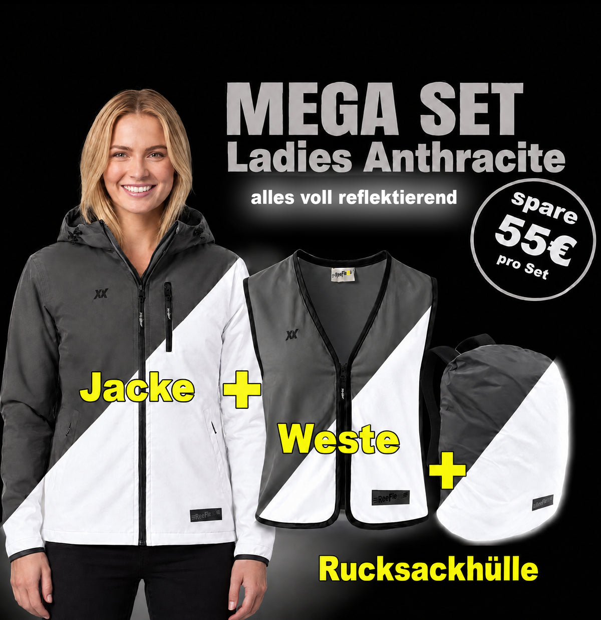MEGA-SET Ladies Anthracite