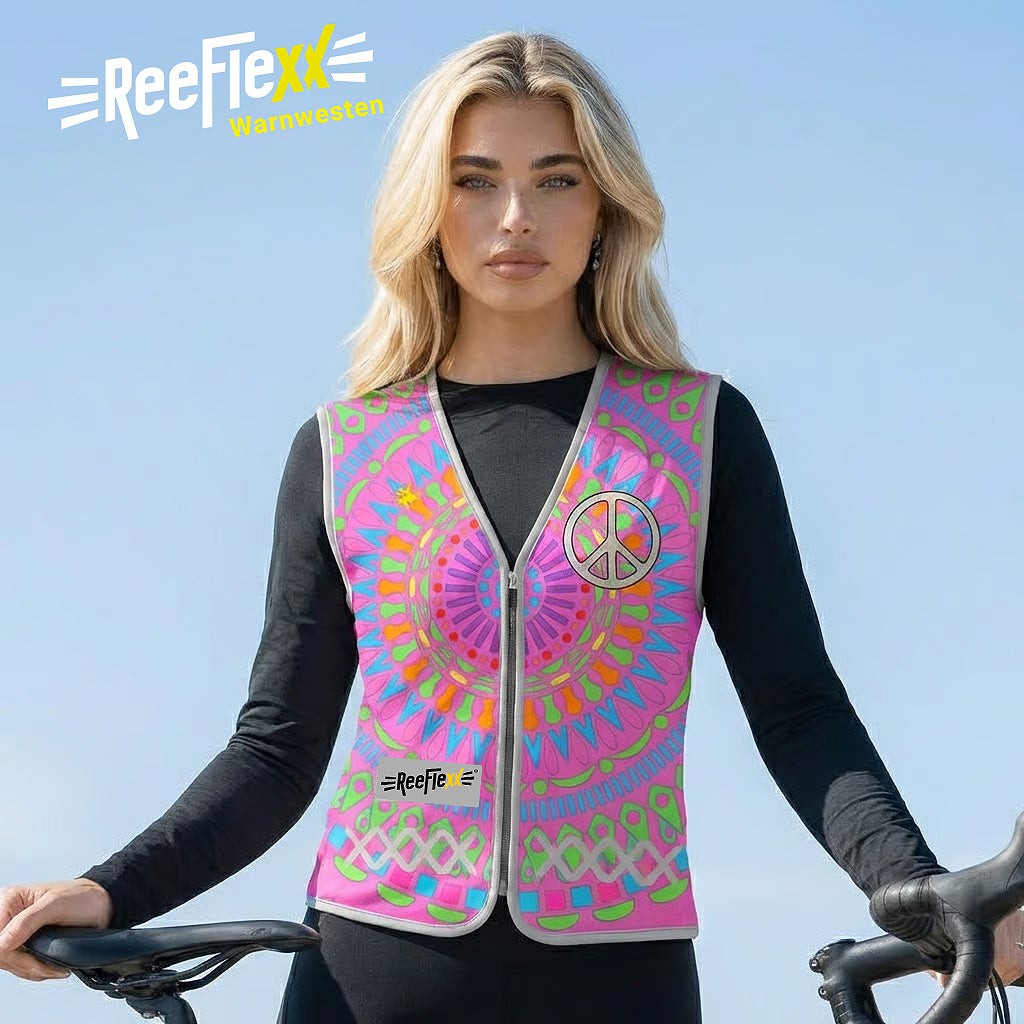 Pink Mandala - Damenwarnweste
