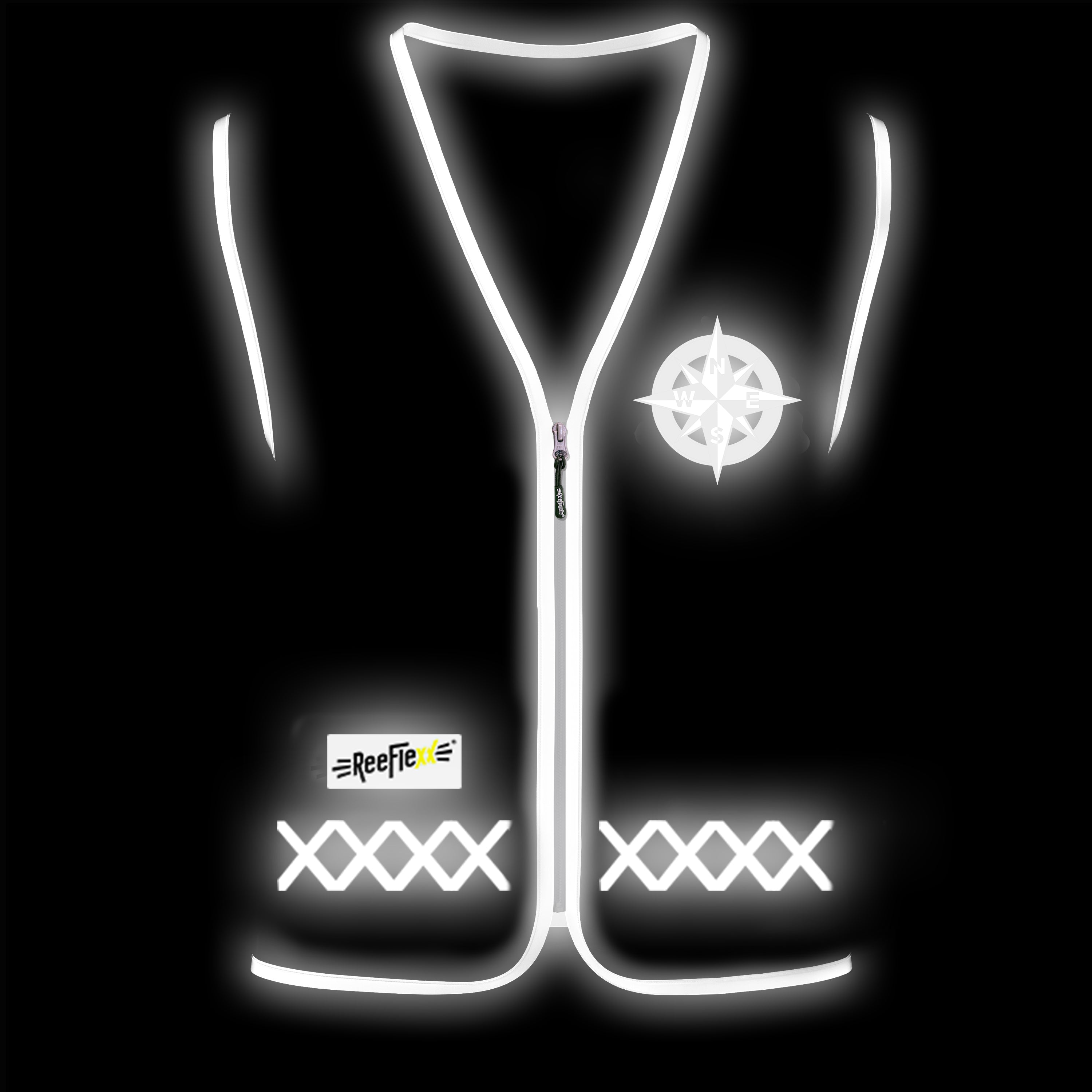 Pink Nautic Compass - Damenwarnweste