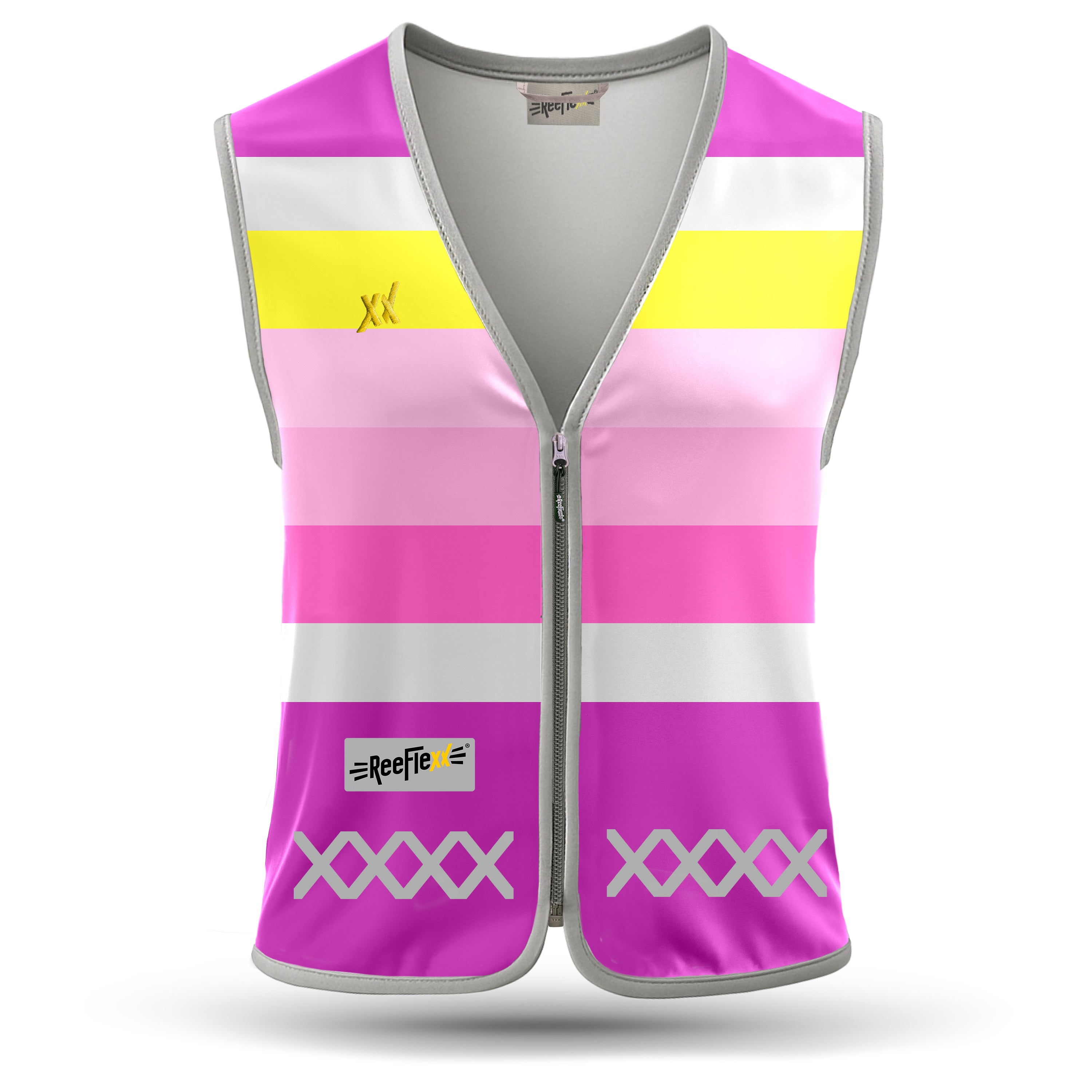 Pink Stripes - Damenwarnweste