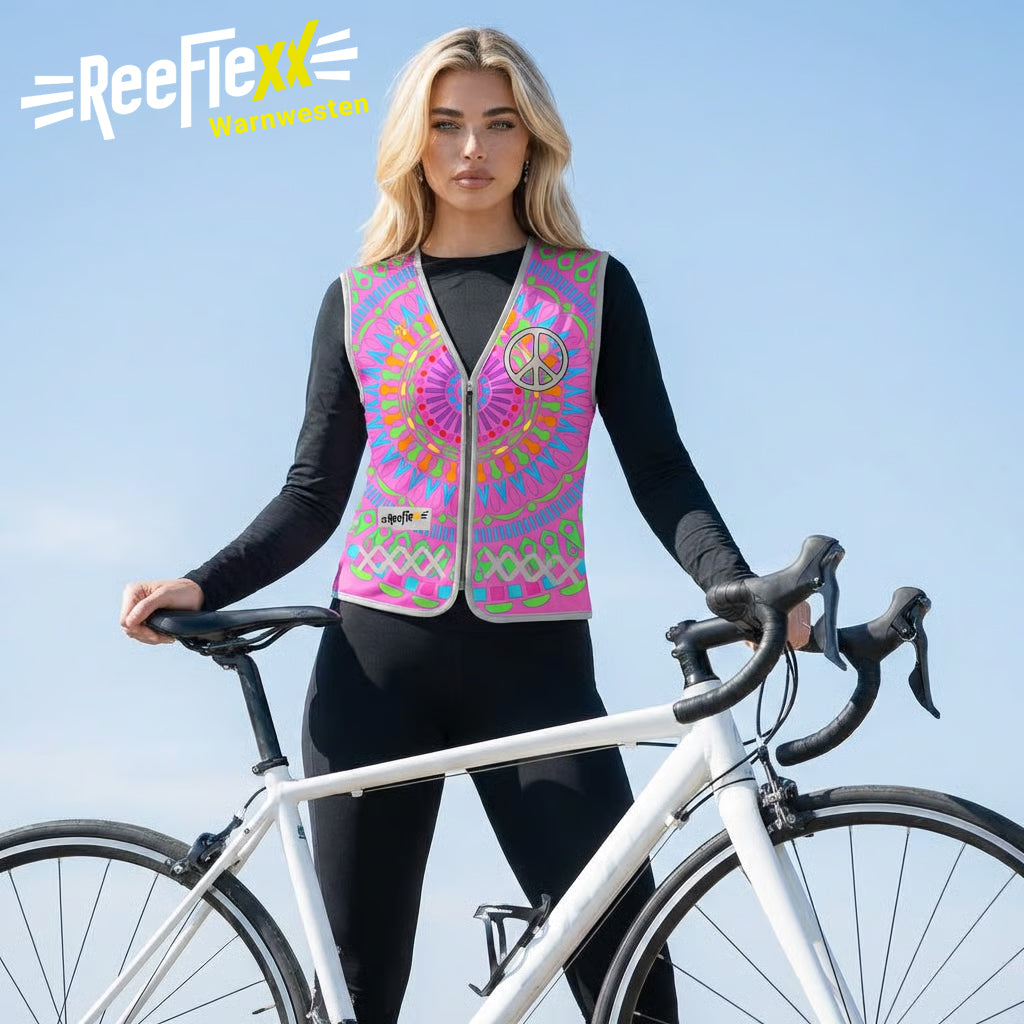 Pink Mandala - Damenwarnweste