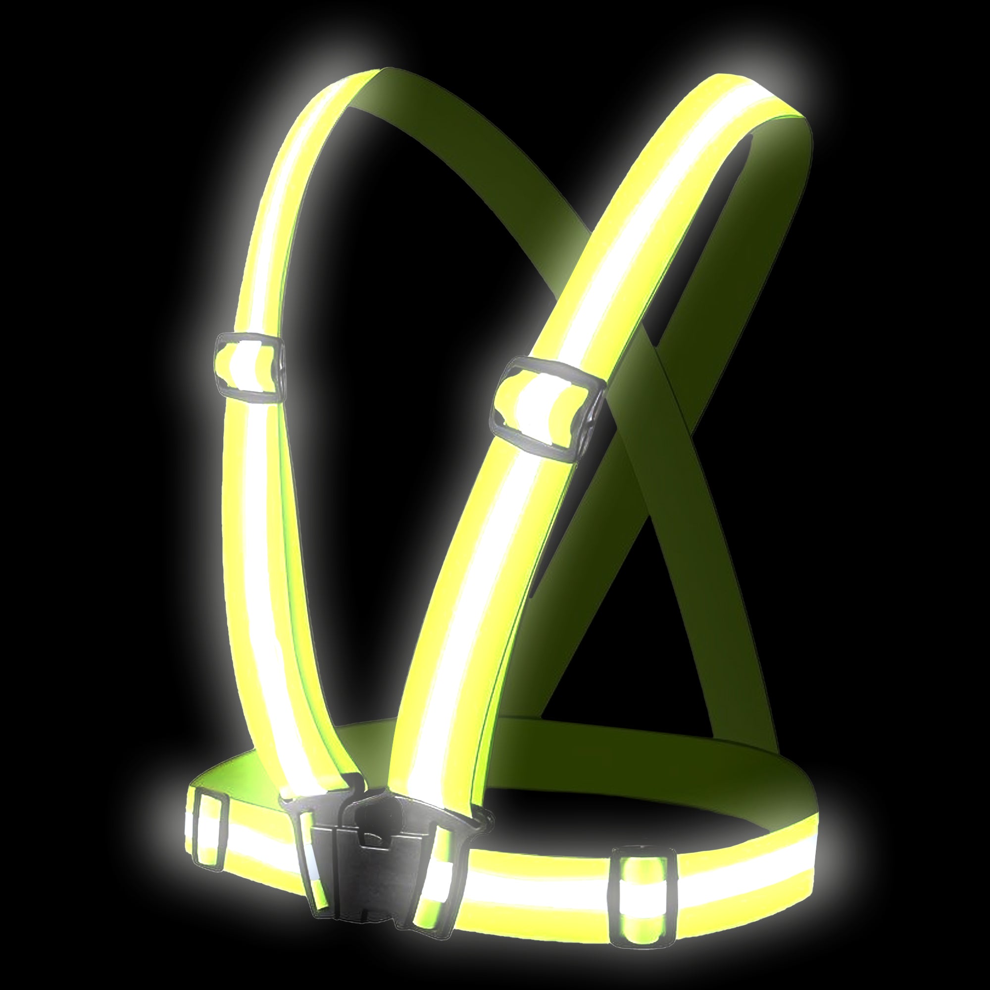 Reflektorgurt - neon gelb - reflektierend - für Kinder