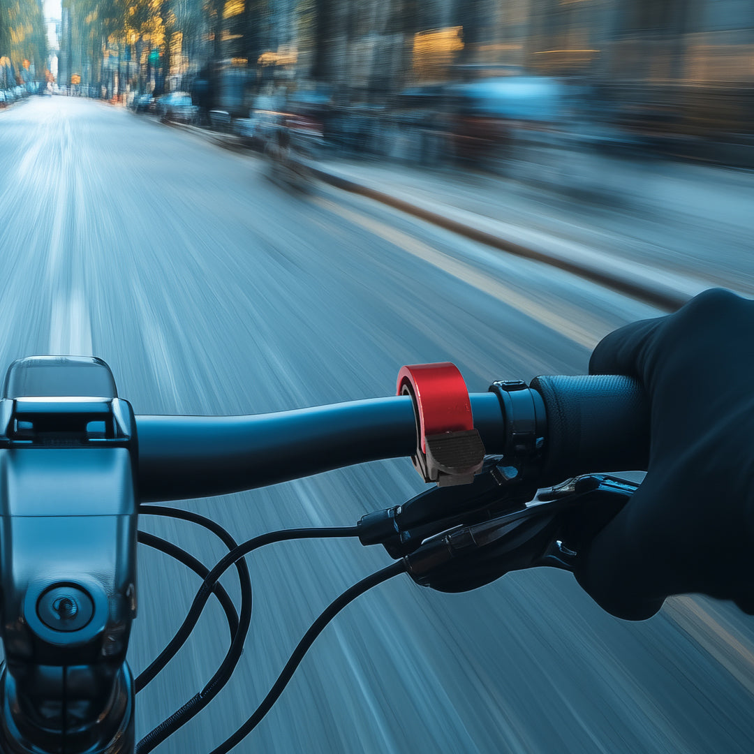 Fahrradklingel Glocke Aluminium red