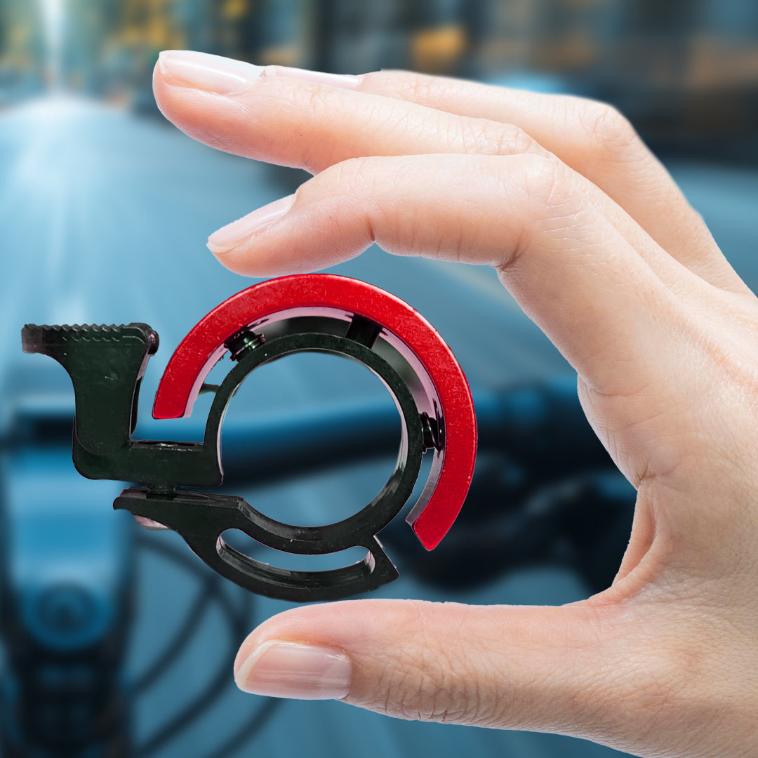 Fahrradklingel Glocke Aluminium red