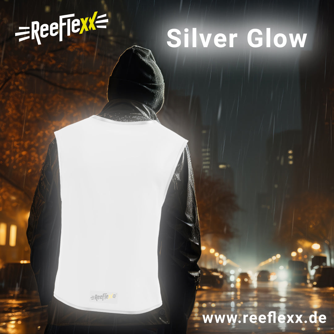 Silver Glow Men - Herrenwarnweste