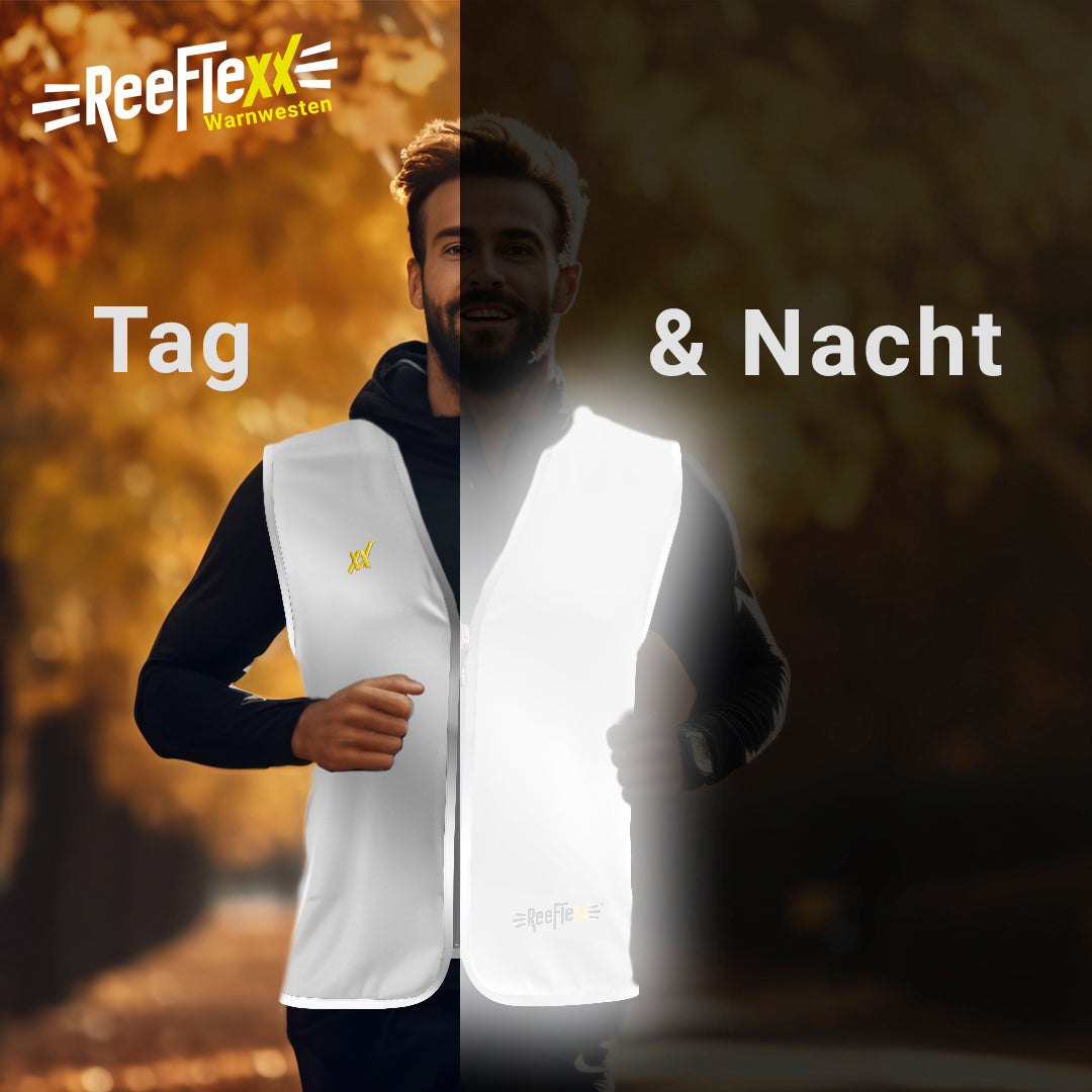 Silver Glow Men - Herrenwarnweste