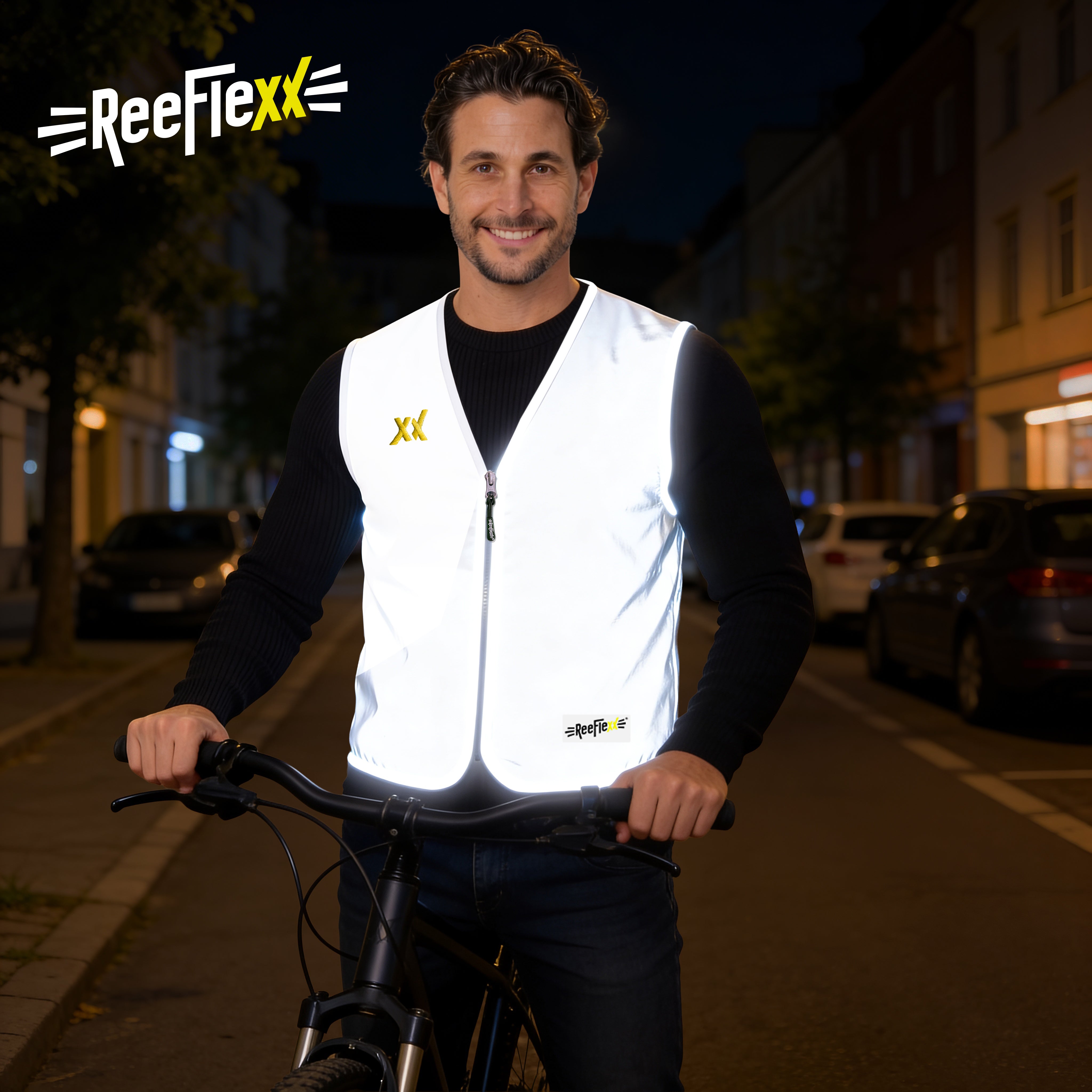 Silver Glow Men - Herrenwarnweste