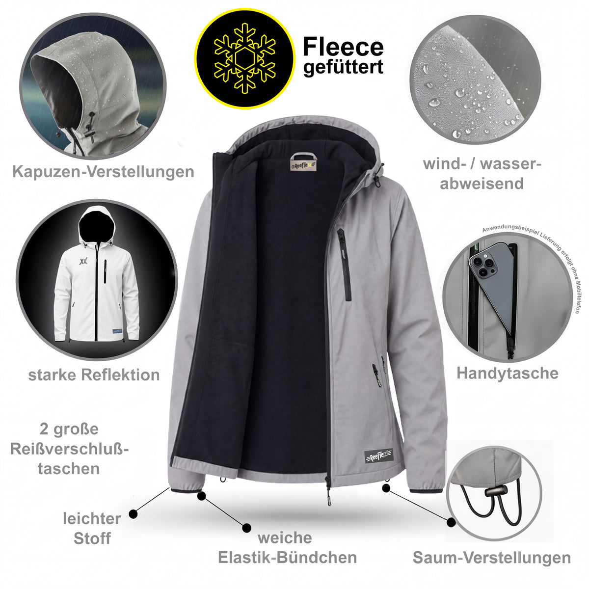 Silver Glow Jacket Fleece - Ladies