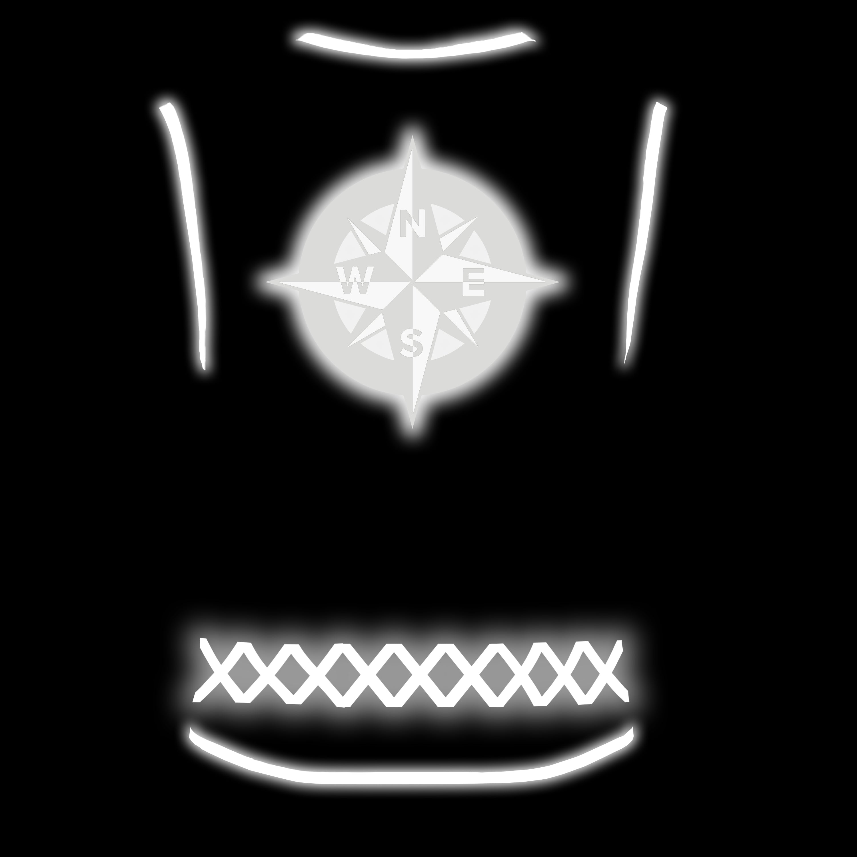 Green Nautic Compass - Herrenwarnweste