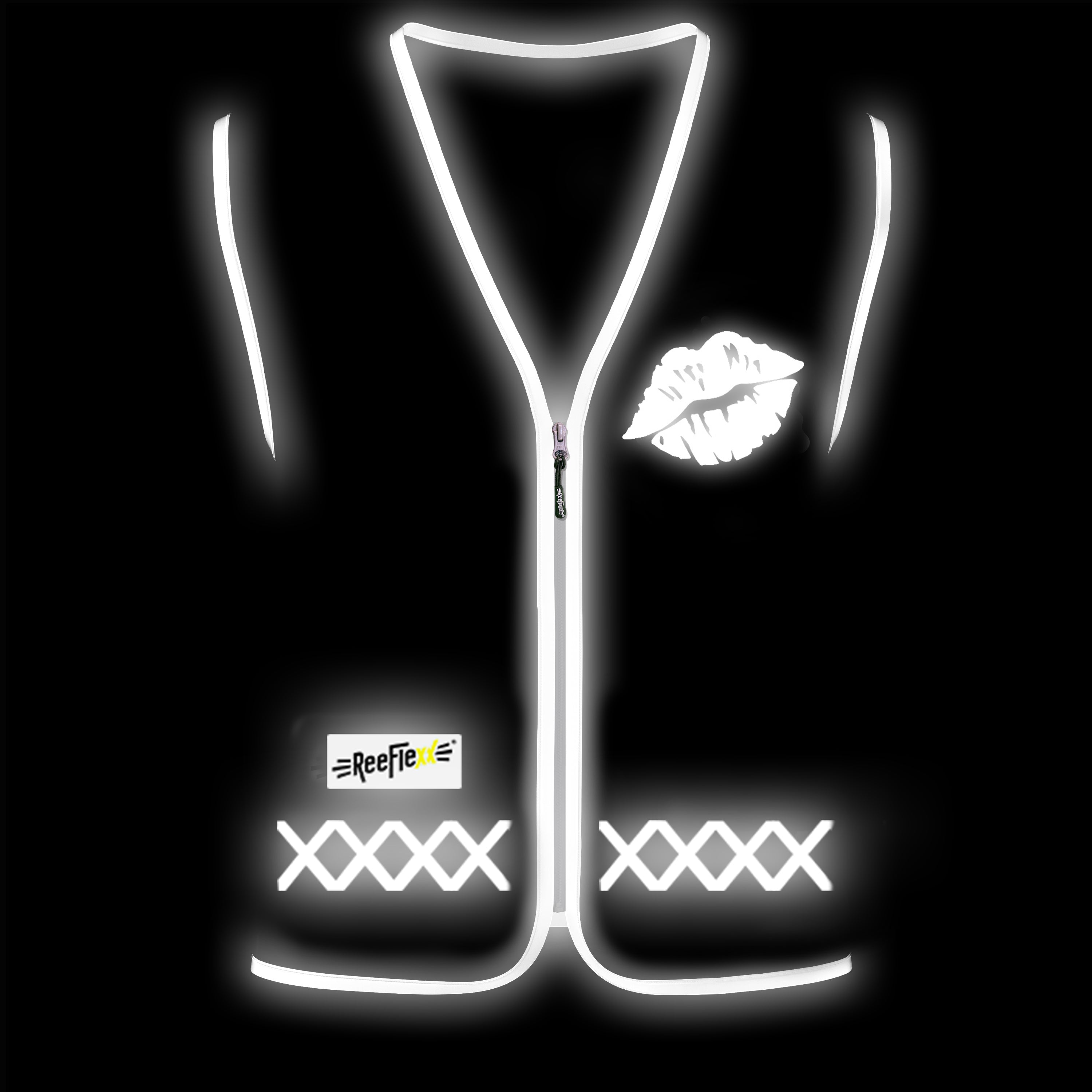 Wild Zebra Kiss - Damenwarnweste