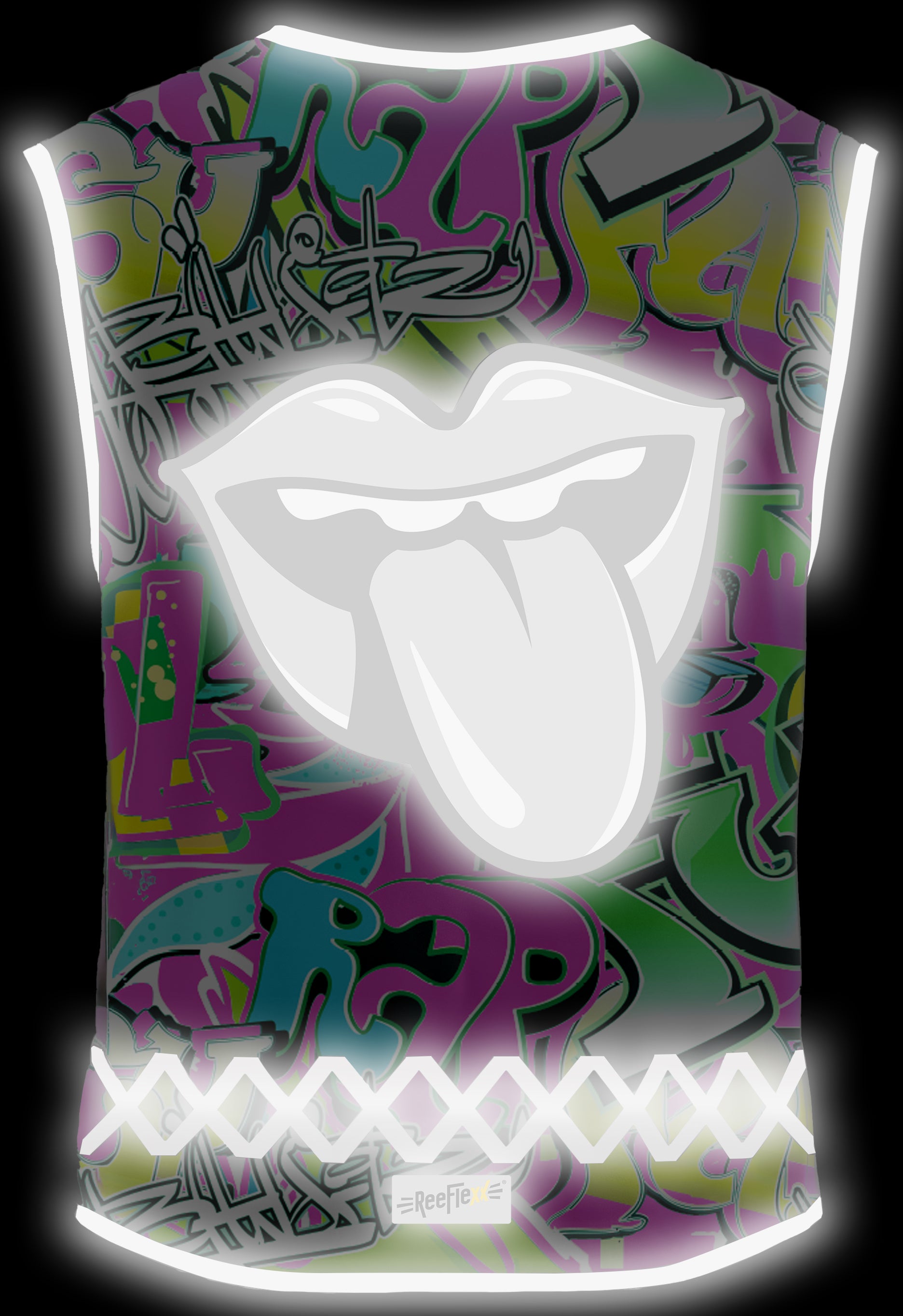 Graffiti Tongue - Kinderwarnweste