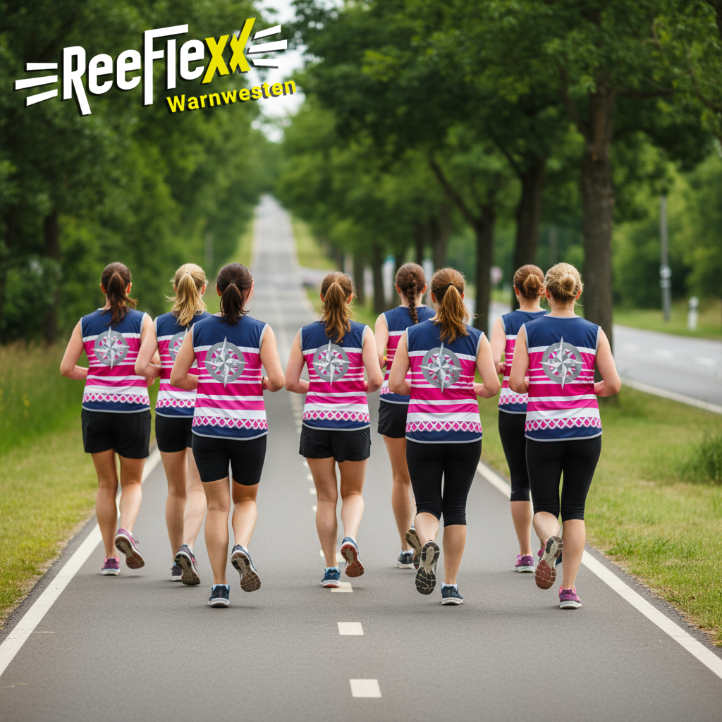 Pink Nautic Compass - Damenwarnweste