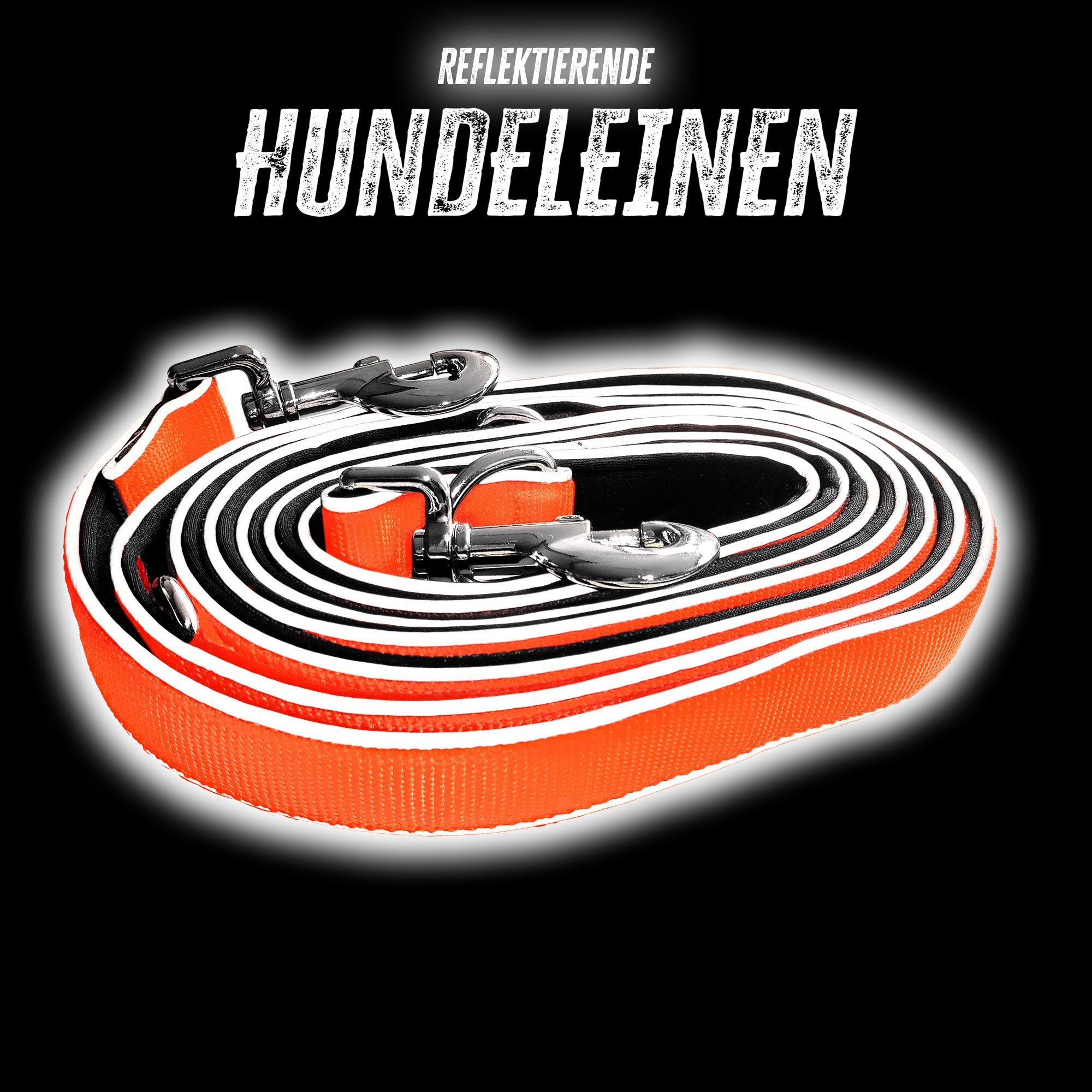Hundeleine - Dog Leash - Neon Orange