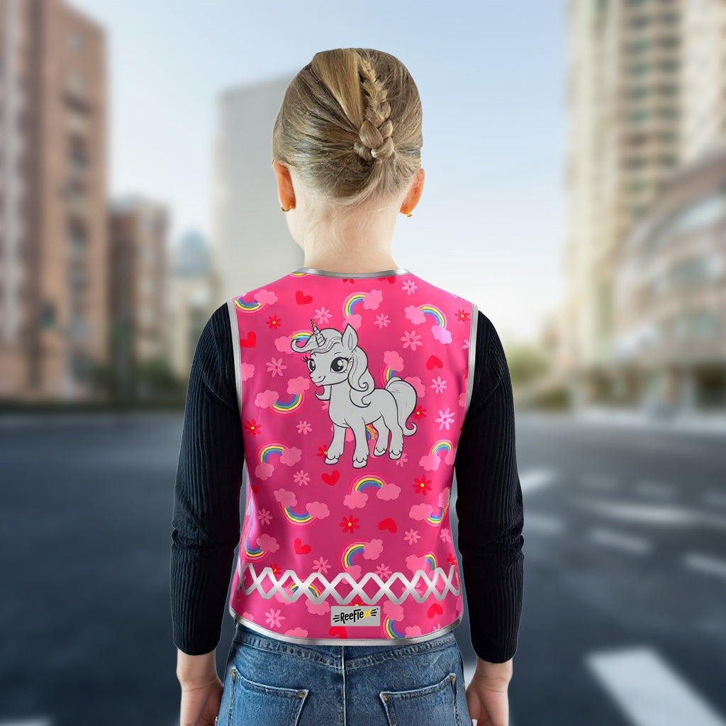 Pink Unicorn - Kinderwarnweste