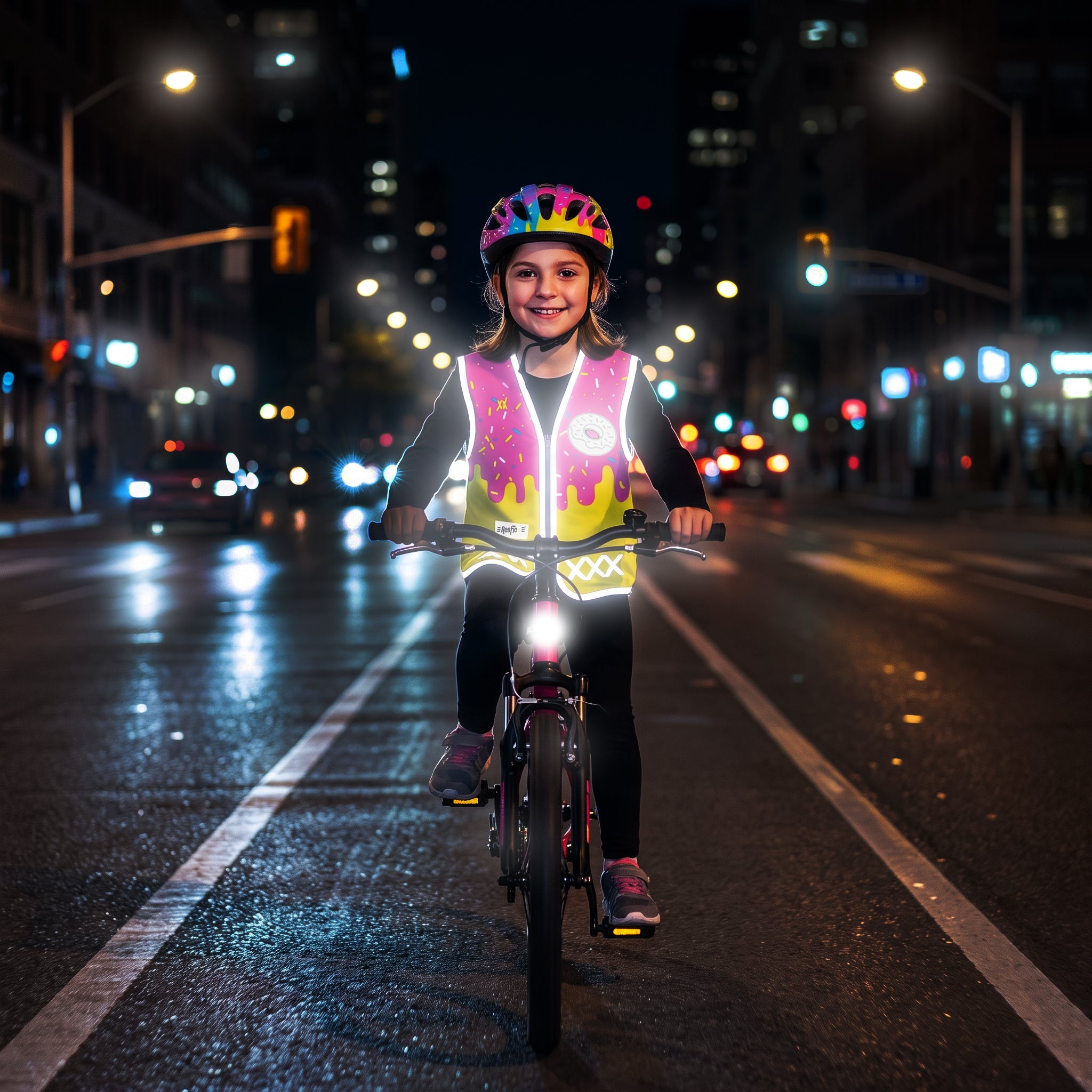 Pink Donut - Kinderwarnweste