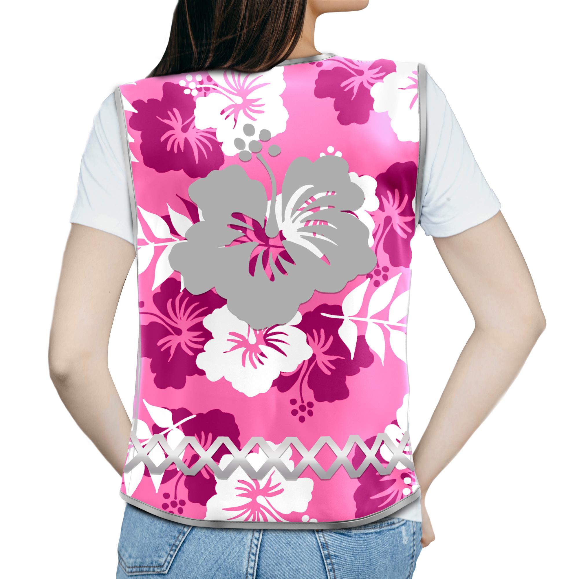 Pink Hibiscus - Damenwarnweste