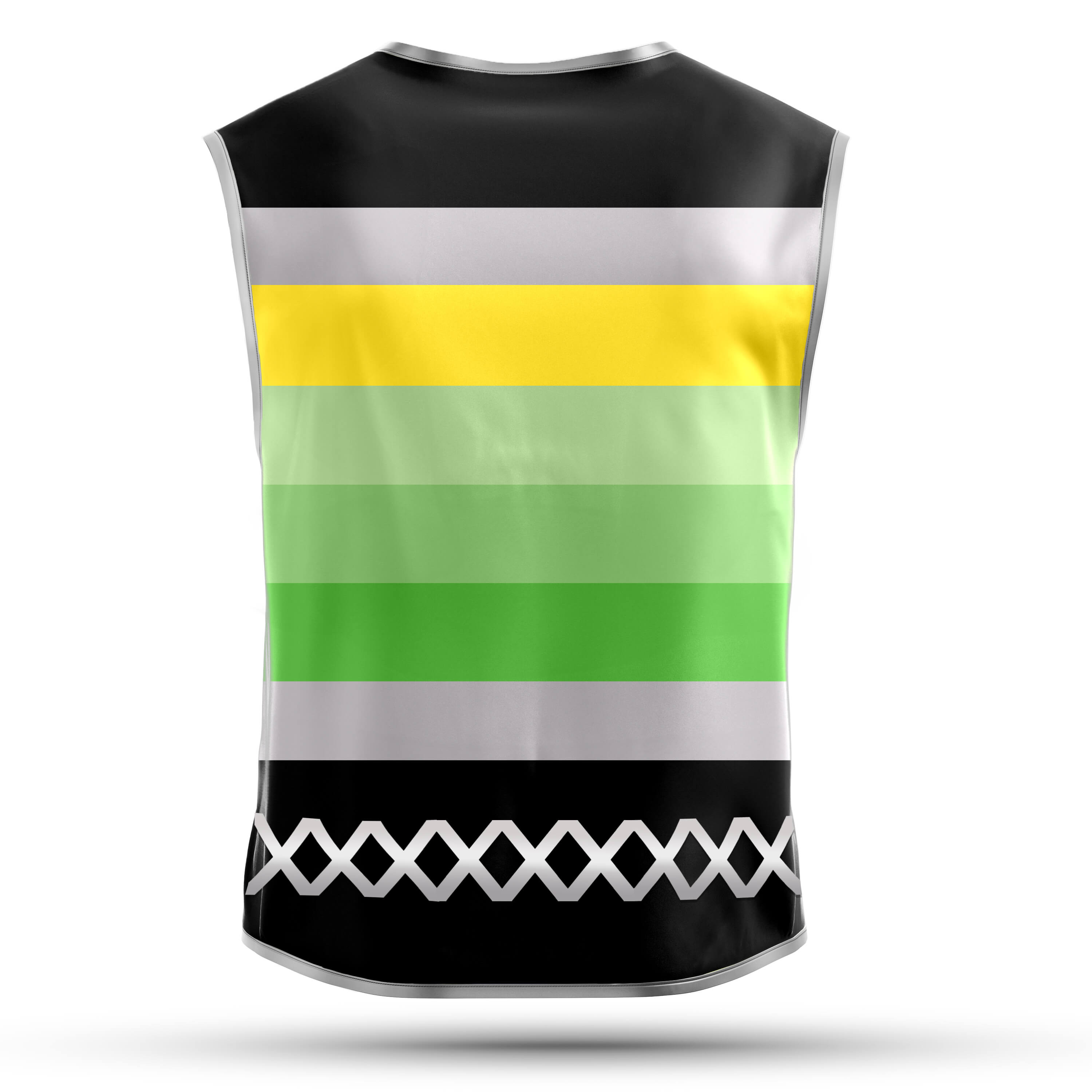 Green Stripes - Herrenwarnweste