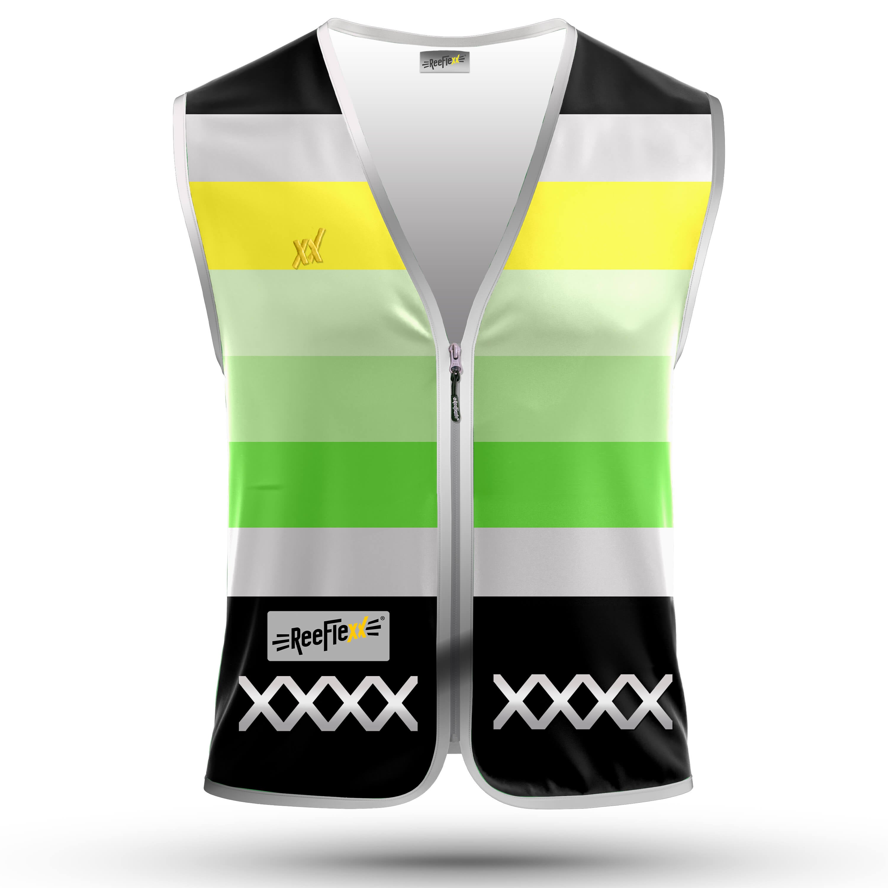 Green Stripes - Herrenwarnweste