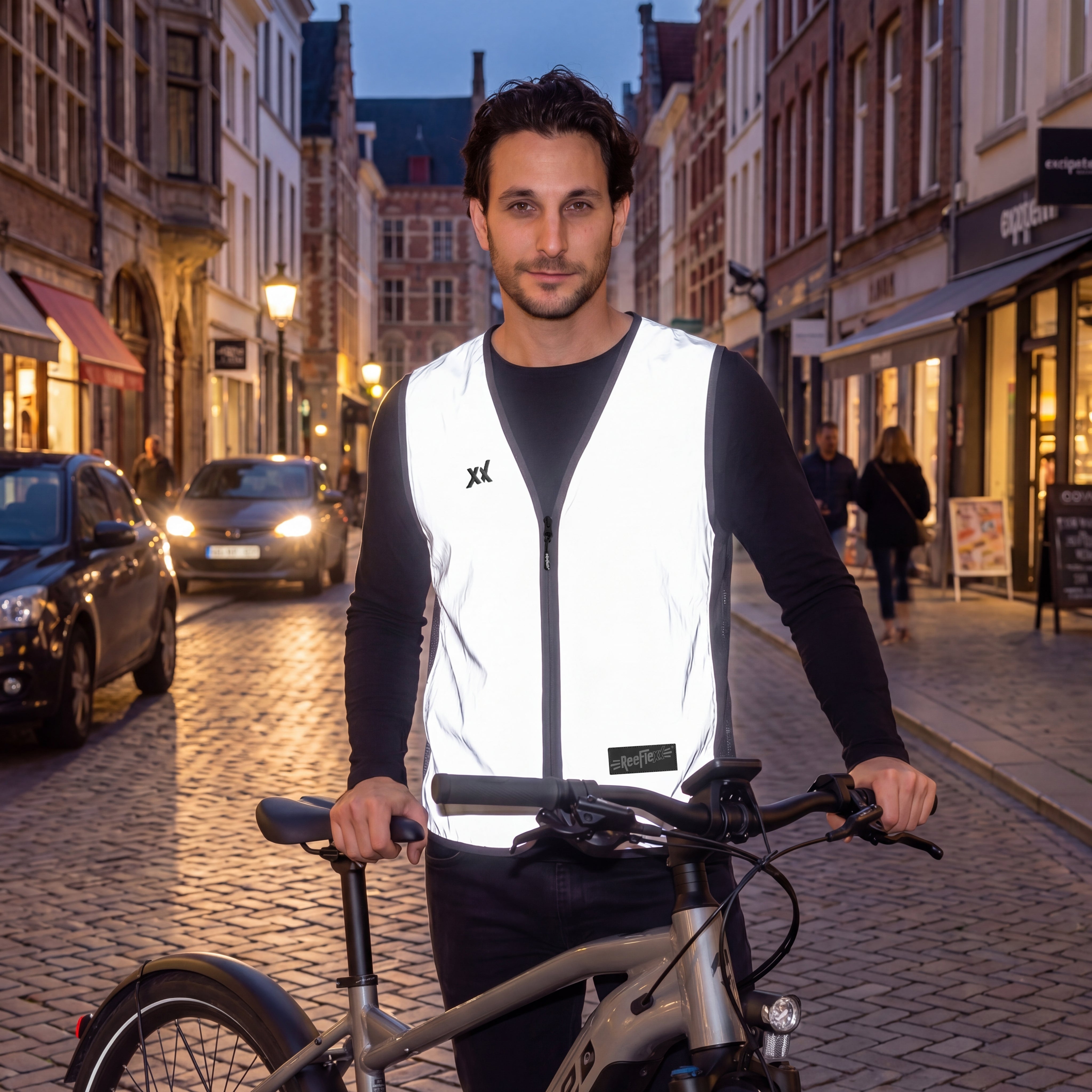 Anthracite Glow - Herrenwarnweste