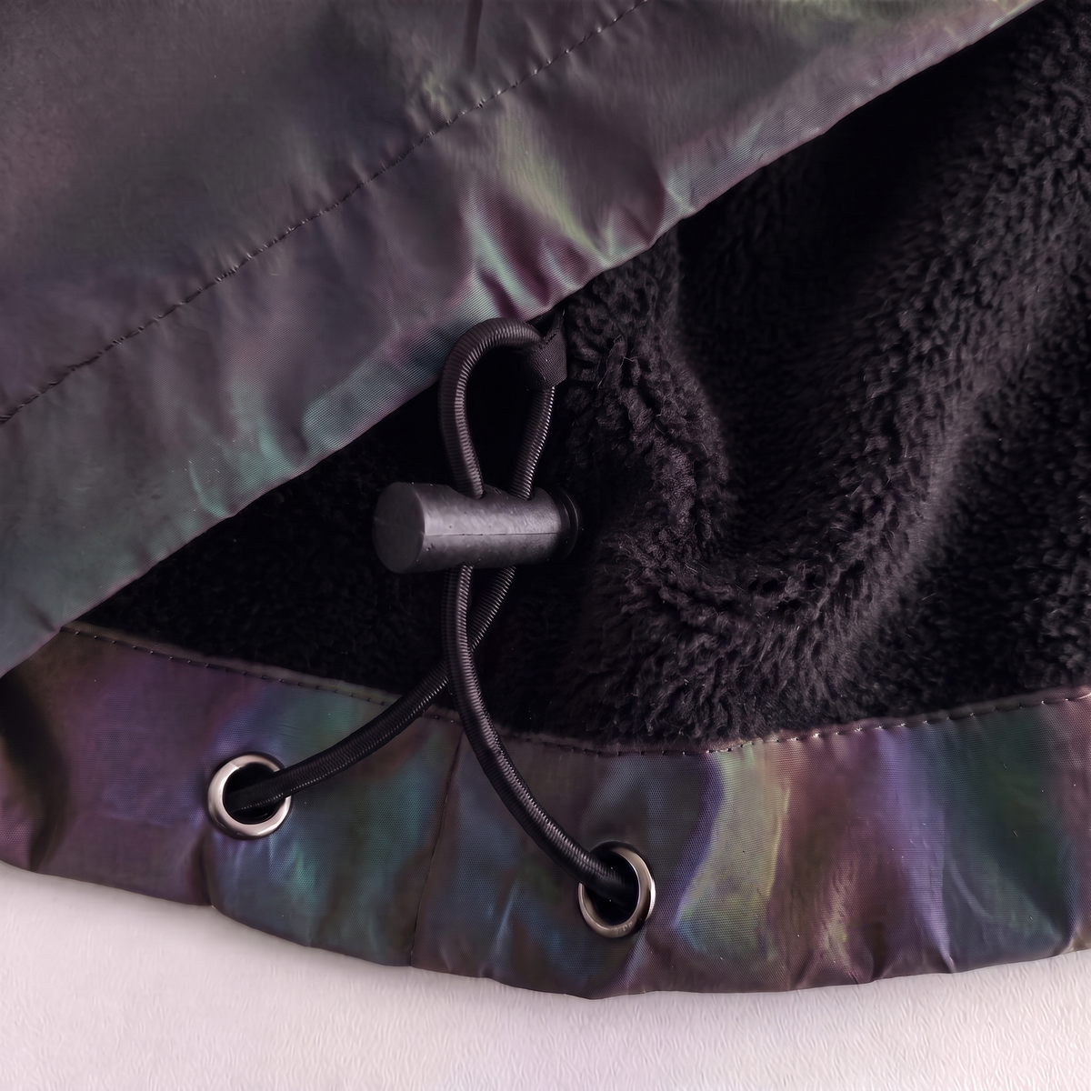 Black Rainbow Fleece Jacket - Ladies