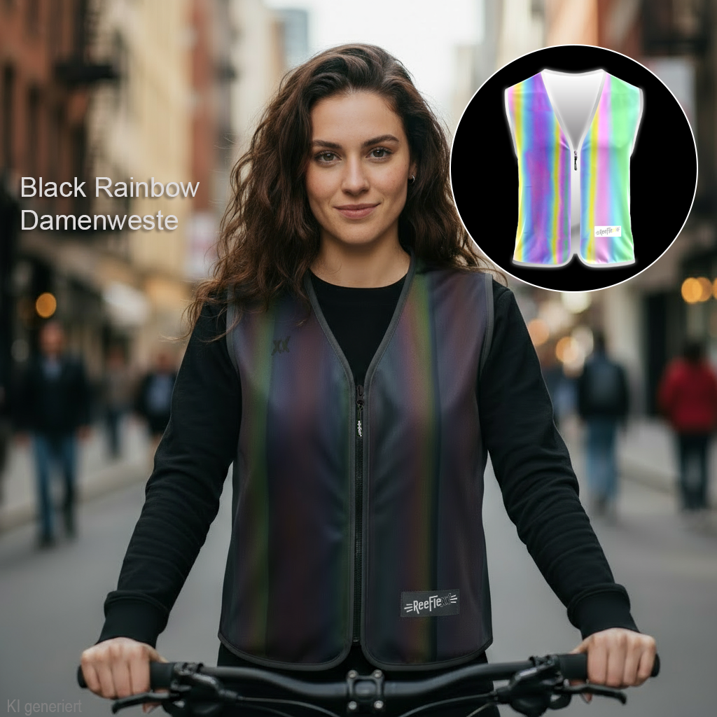 Black Rainbow - Damenwarnweste