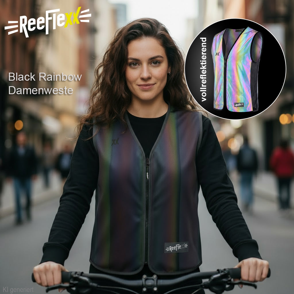 Black Rainbow - Damenwarnweste