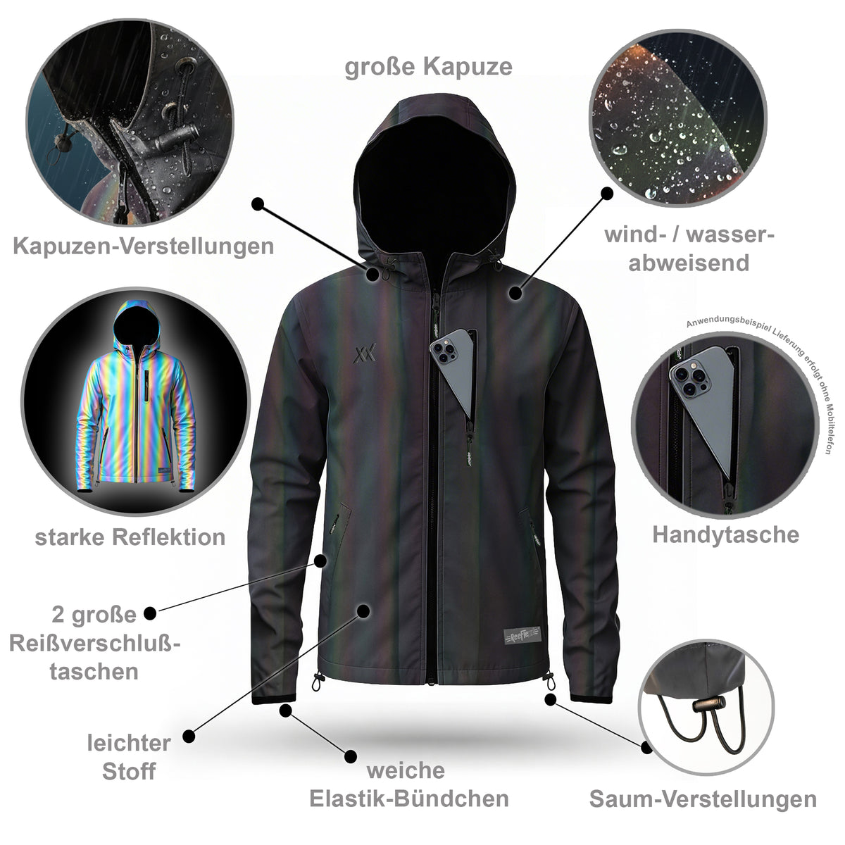 Black Rainbow Jacket - Kids