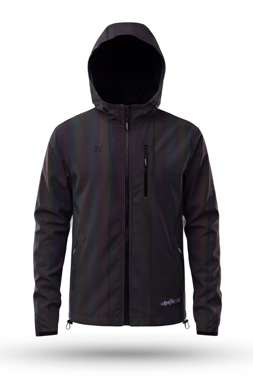 "Black Rainbow" vollreflektierende Jacke  - Ladies
