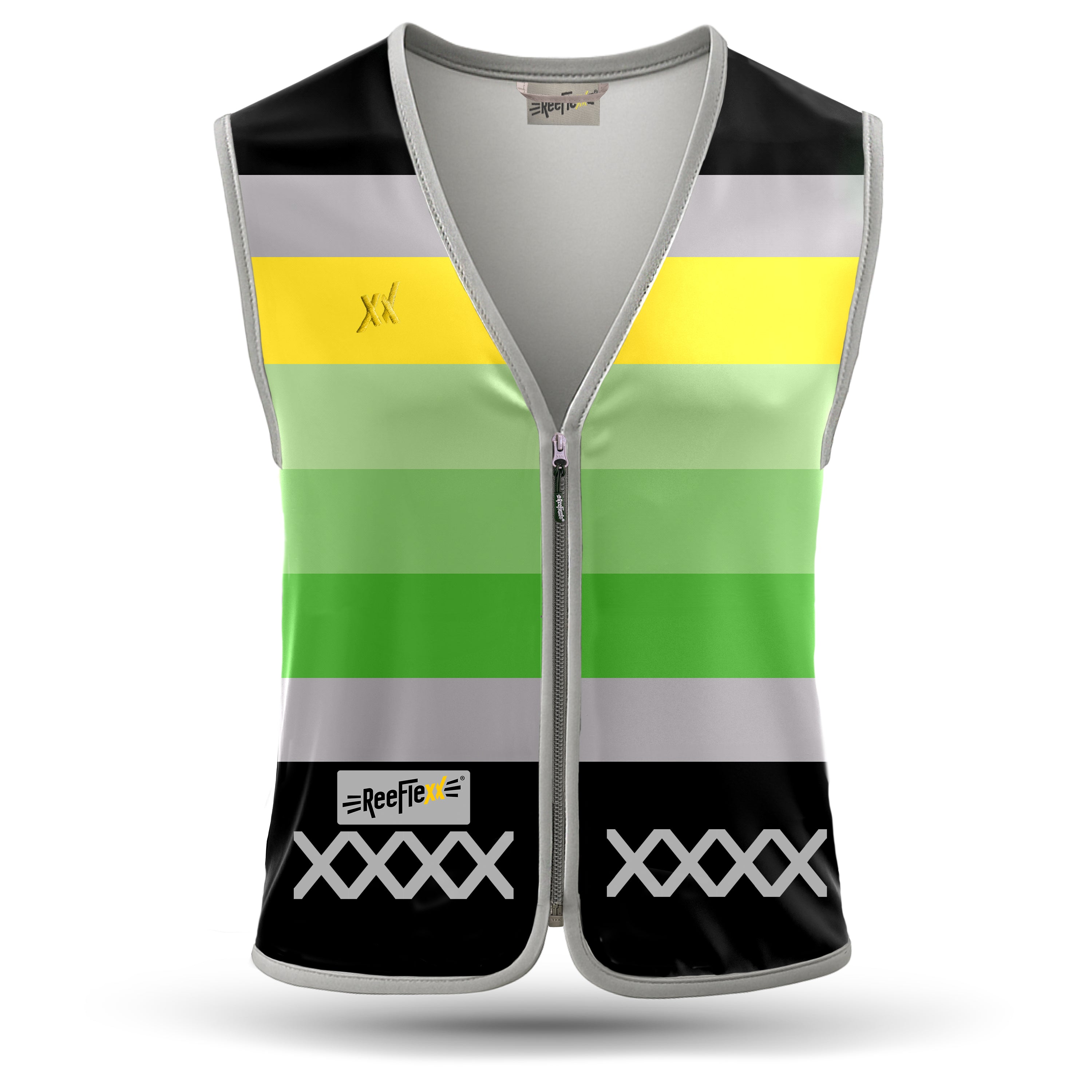 Green Stripes - Herrenwarnweste