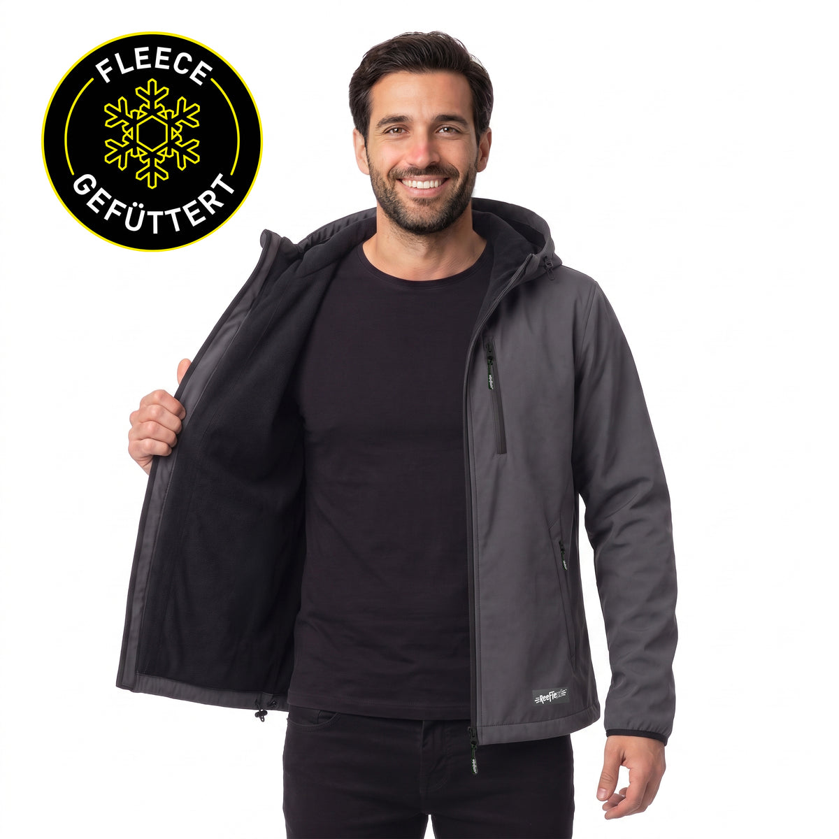Anthracite Glow Fleece Jacket - Men