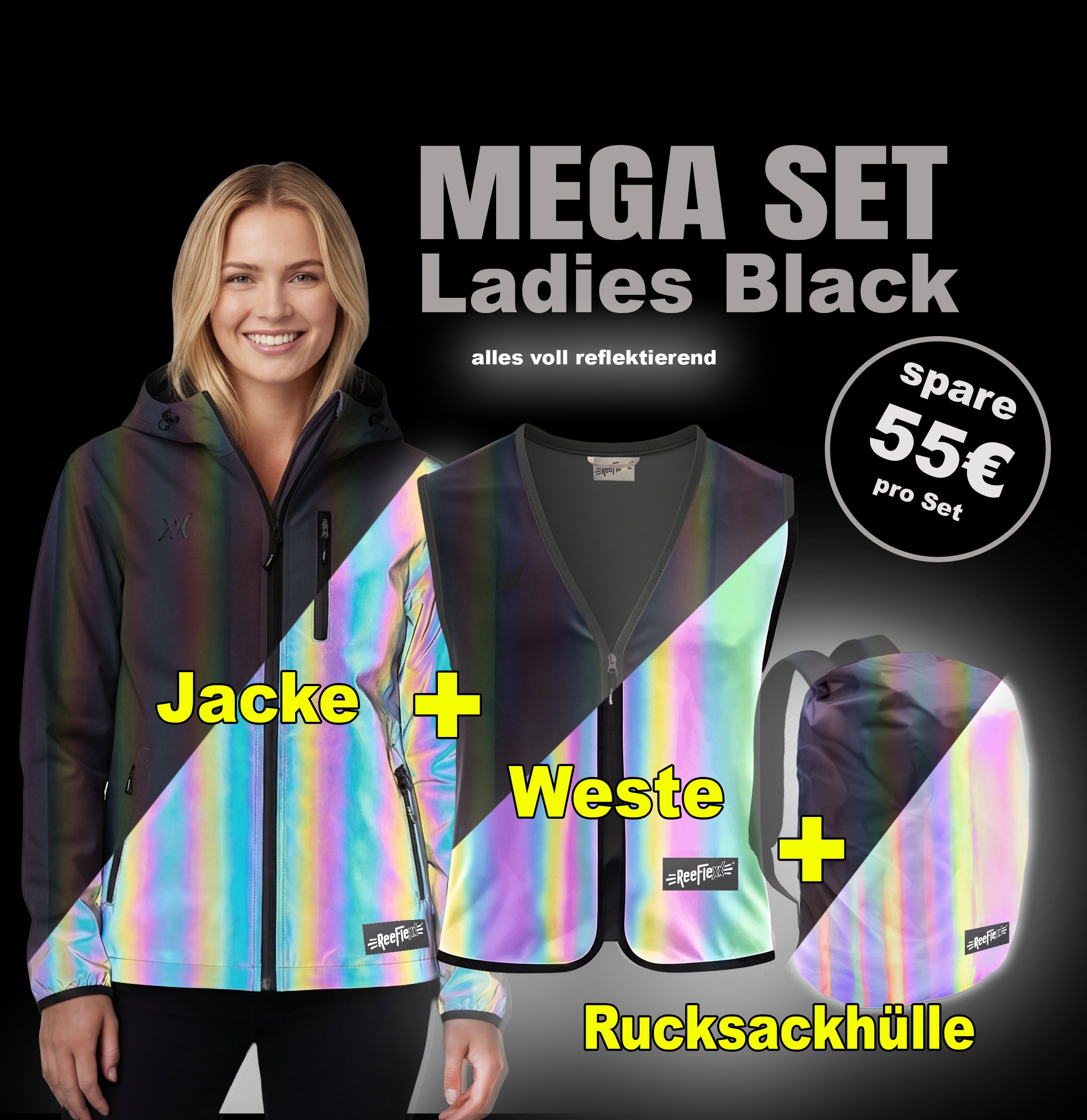 MEGA-SET Ladies Black