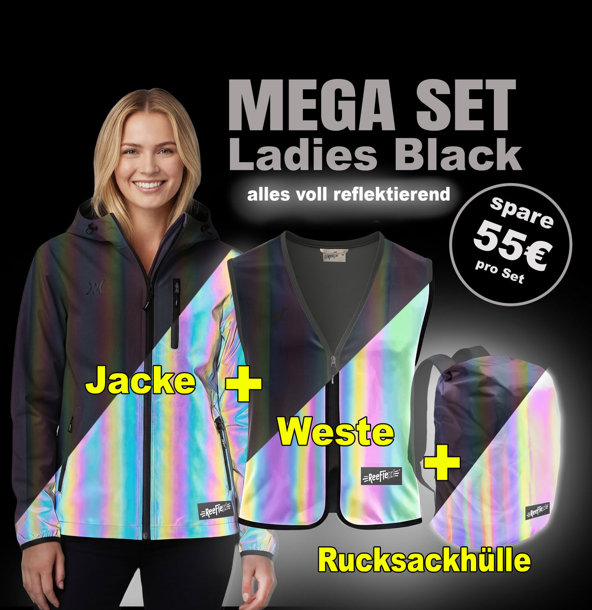 MEGA-SET Ladies Black