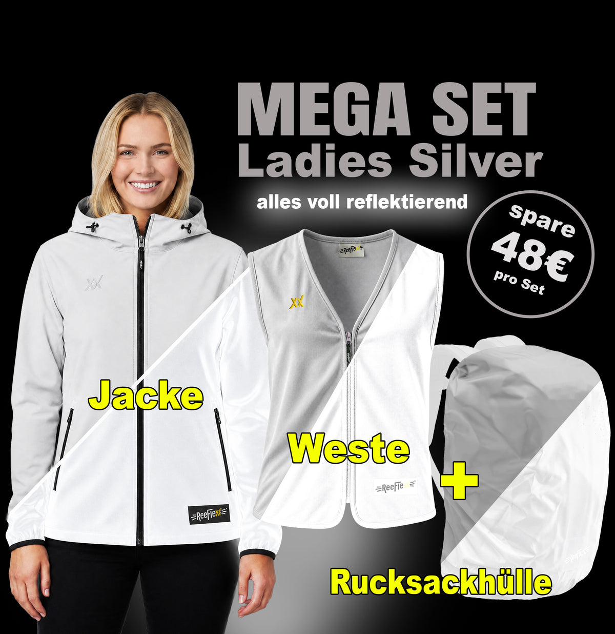 MEGA SET Ladies Silver
