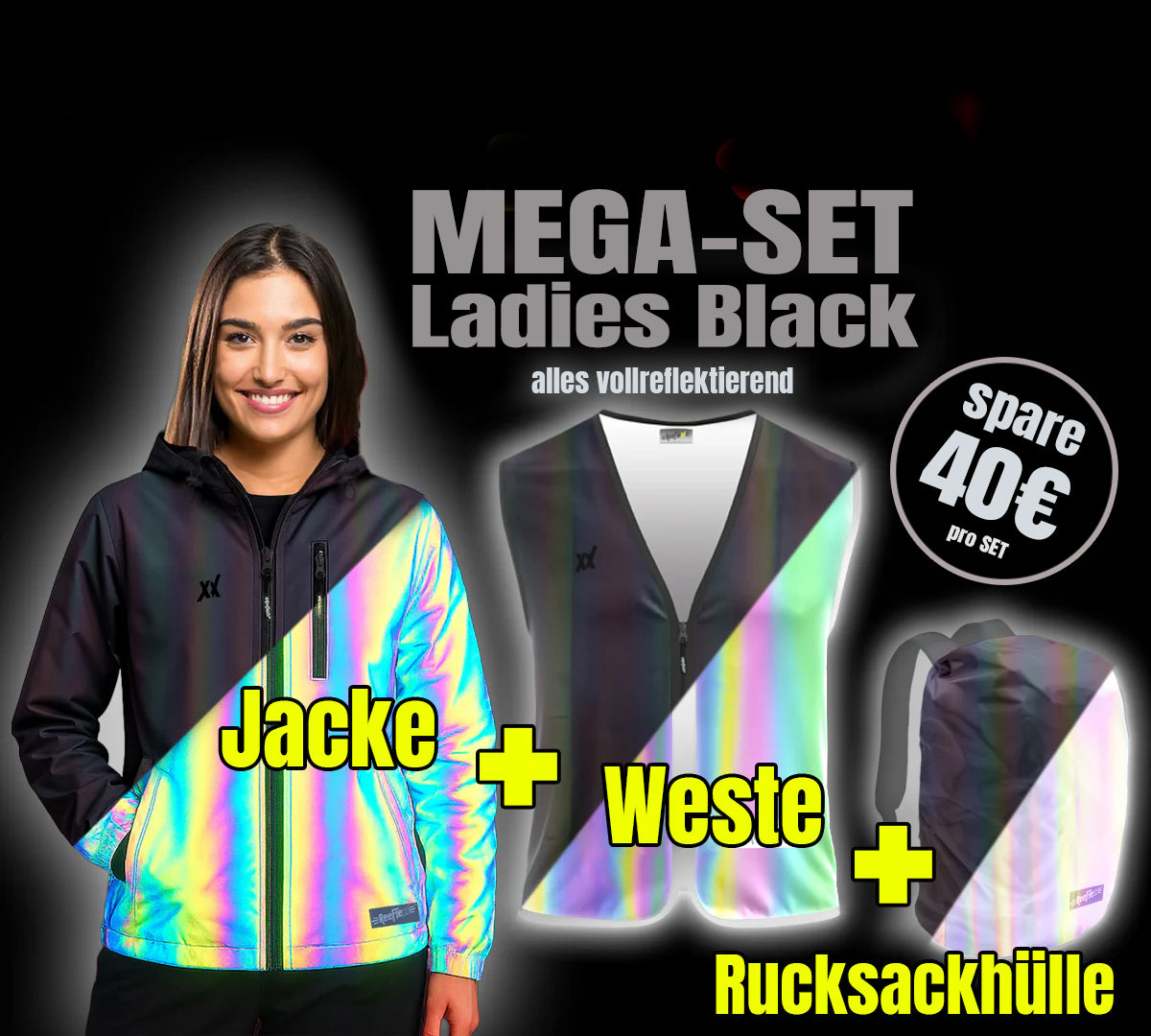 MEGA SET Ladies Black