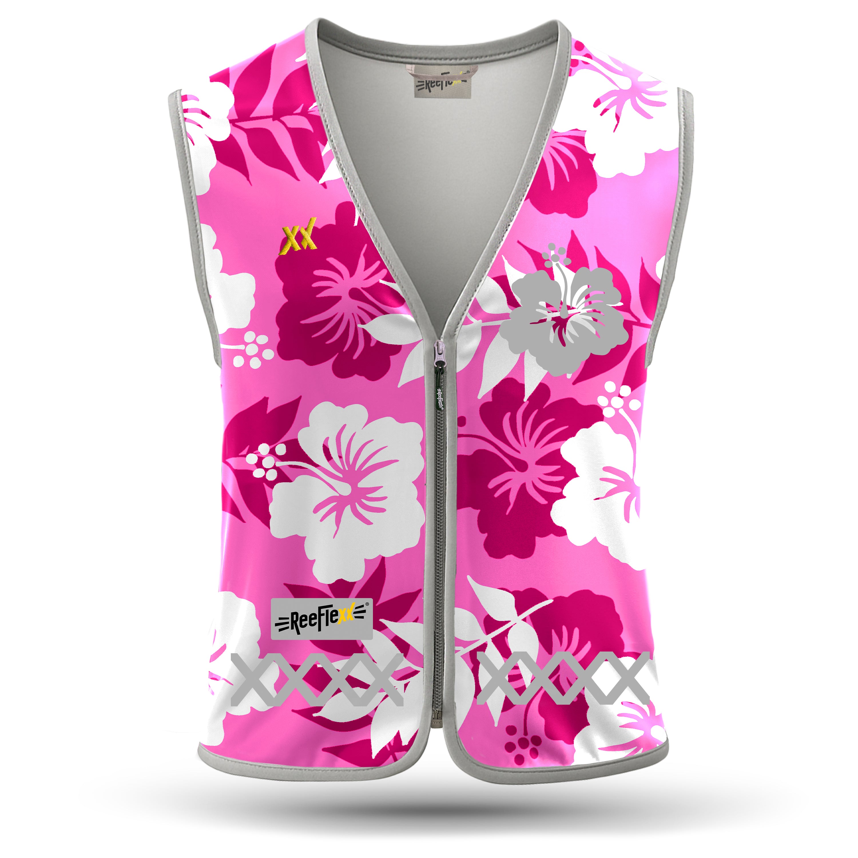 Pink Hibiscus - Damenwarnweste