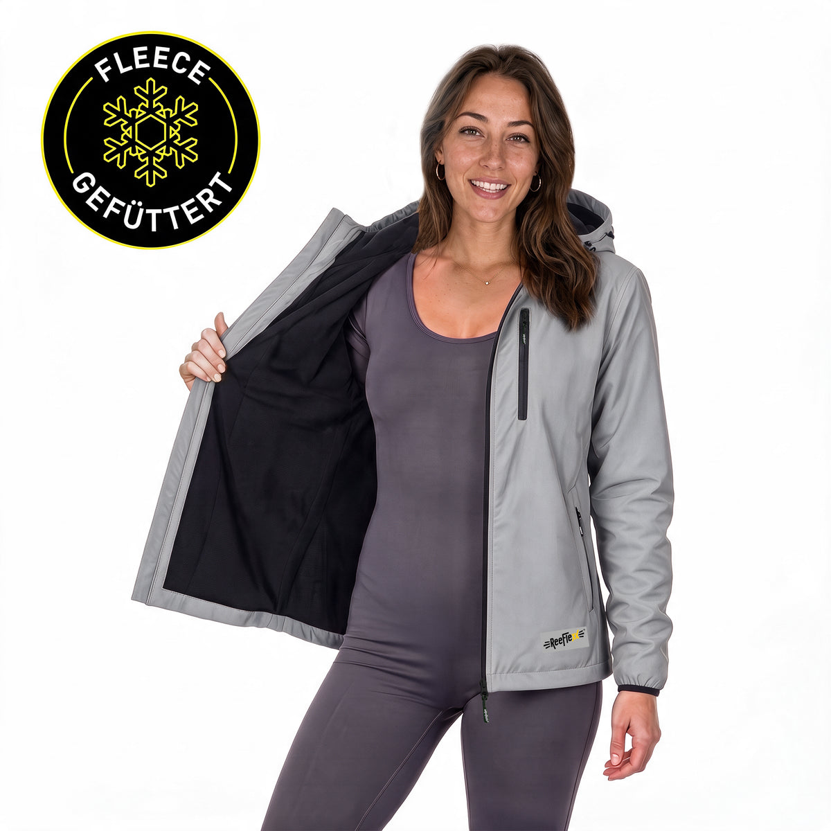 Silver Glow Jacket Fleece - Ladies