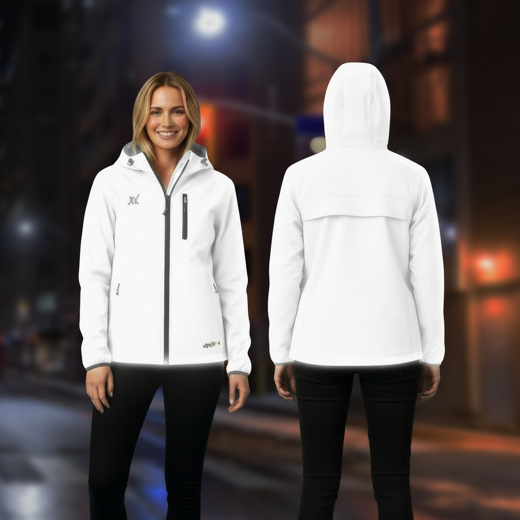 "Silver Glow" fully reflective jacket - Ladies