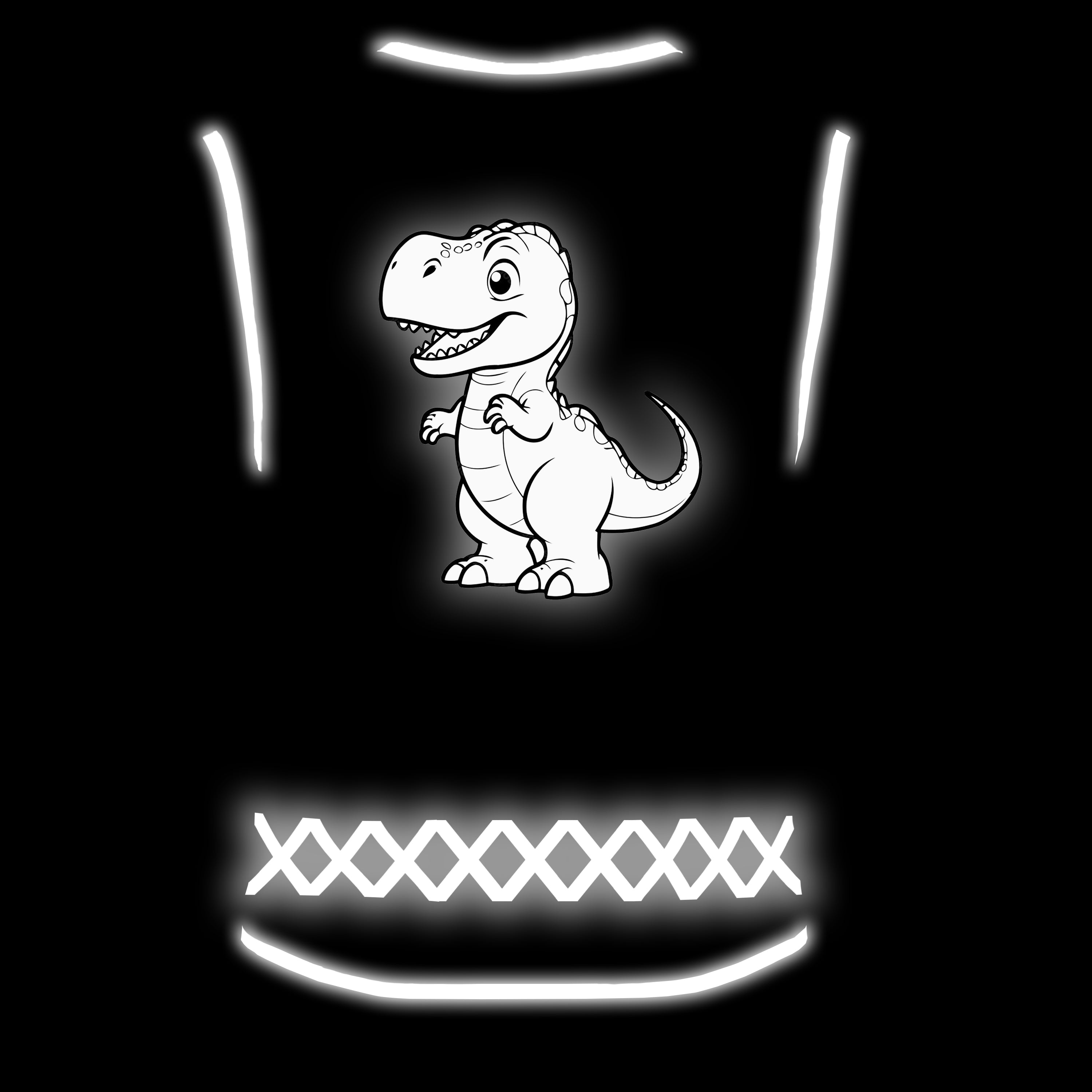 Blue Camou Dino - Kinderwarnweste